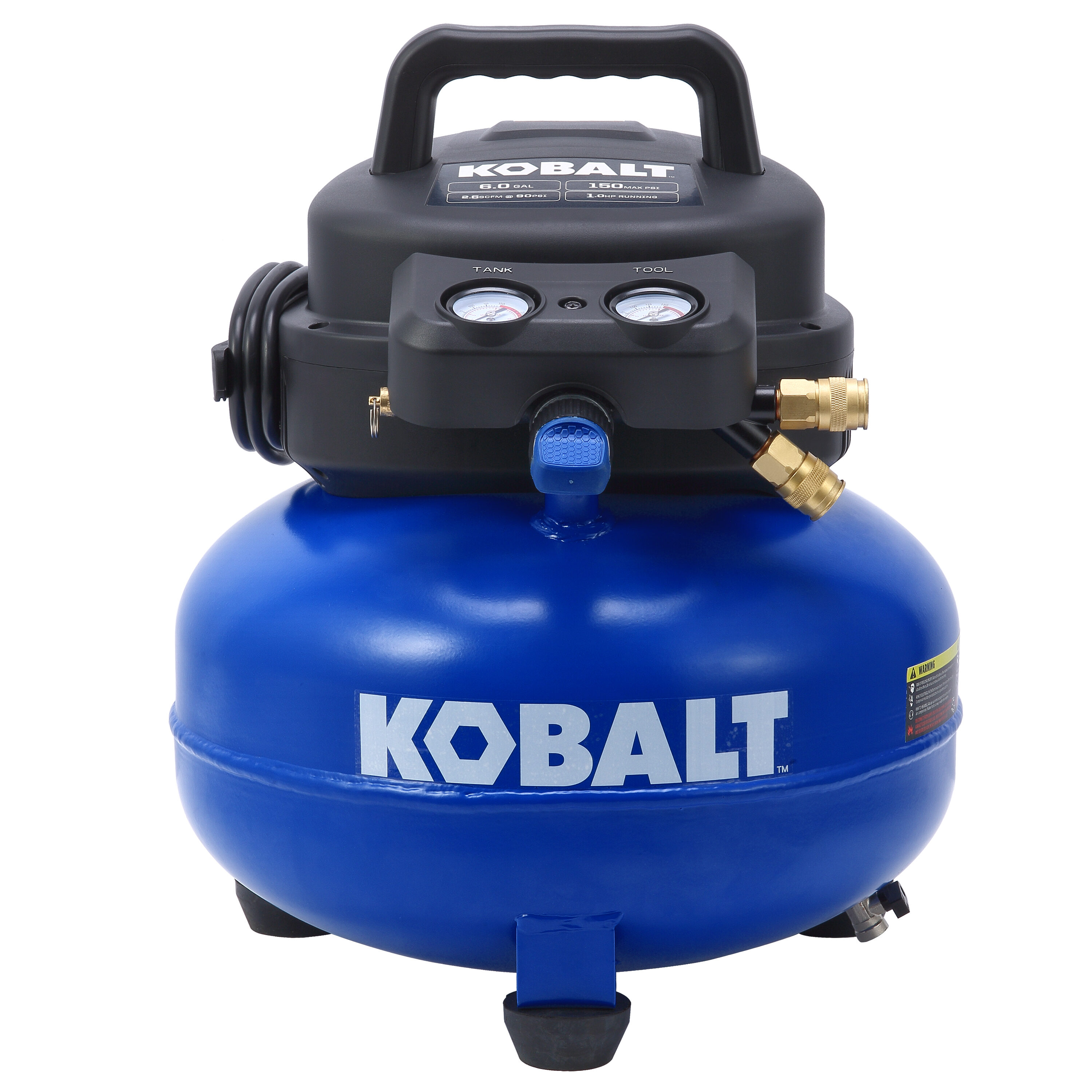 Kobalt 6-Gallon Portable Electric 150 PSI Pancake Air Compressor - Image 1