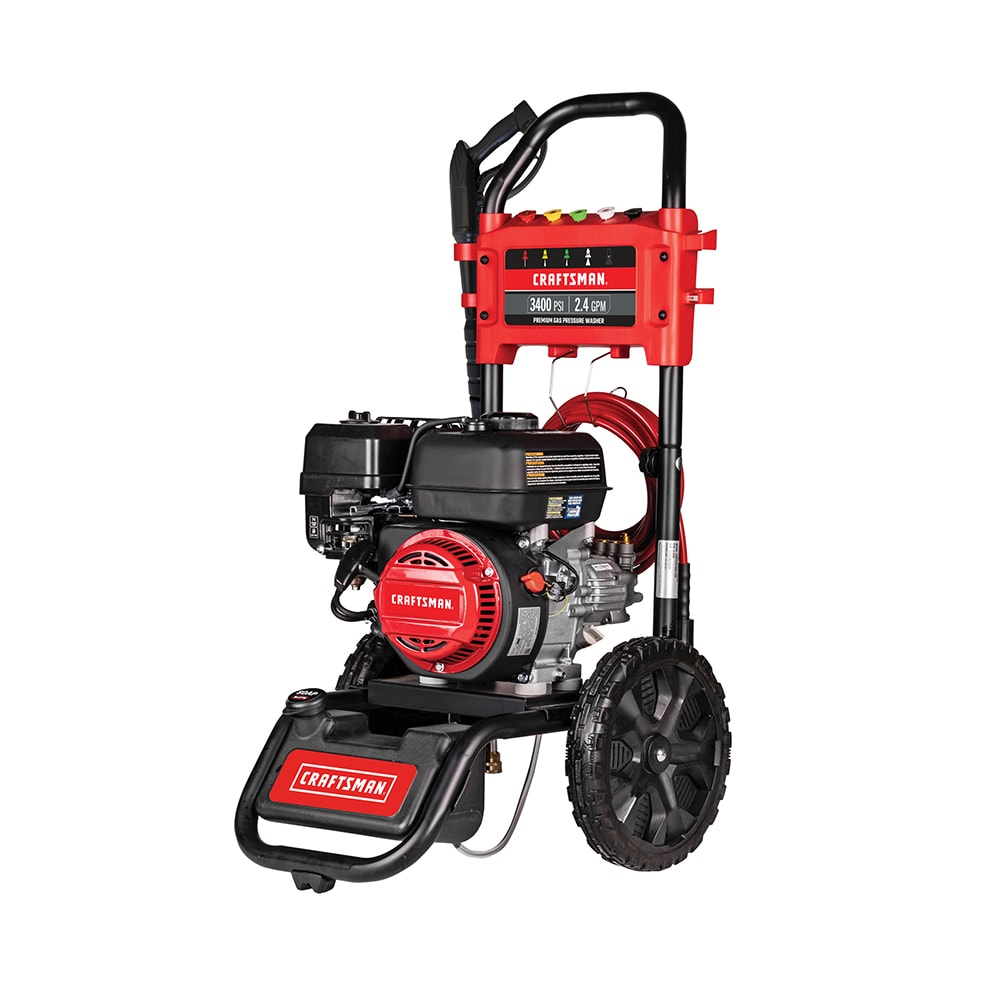 CRAFTSMAN Craftsman (49-State) 3400-PSI 2.4-GPM Cold Water Gas Pressure washer with 5 Spray Tips - Image 1