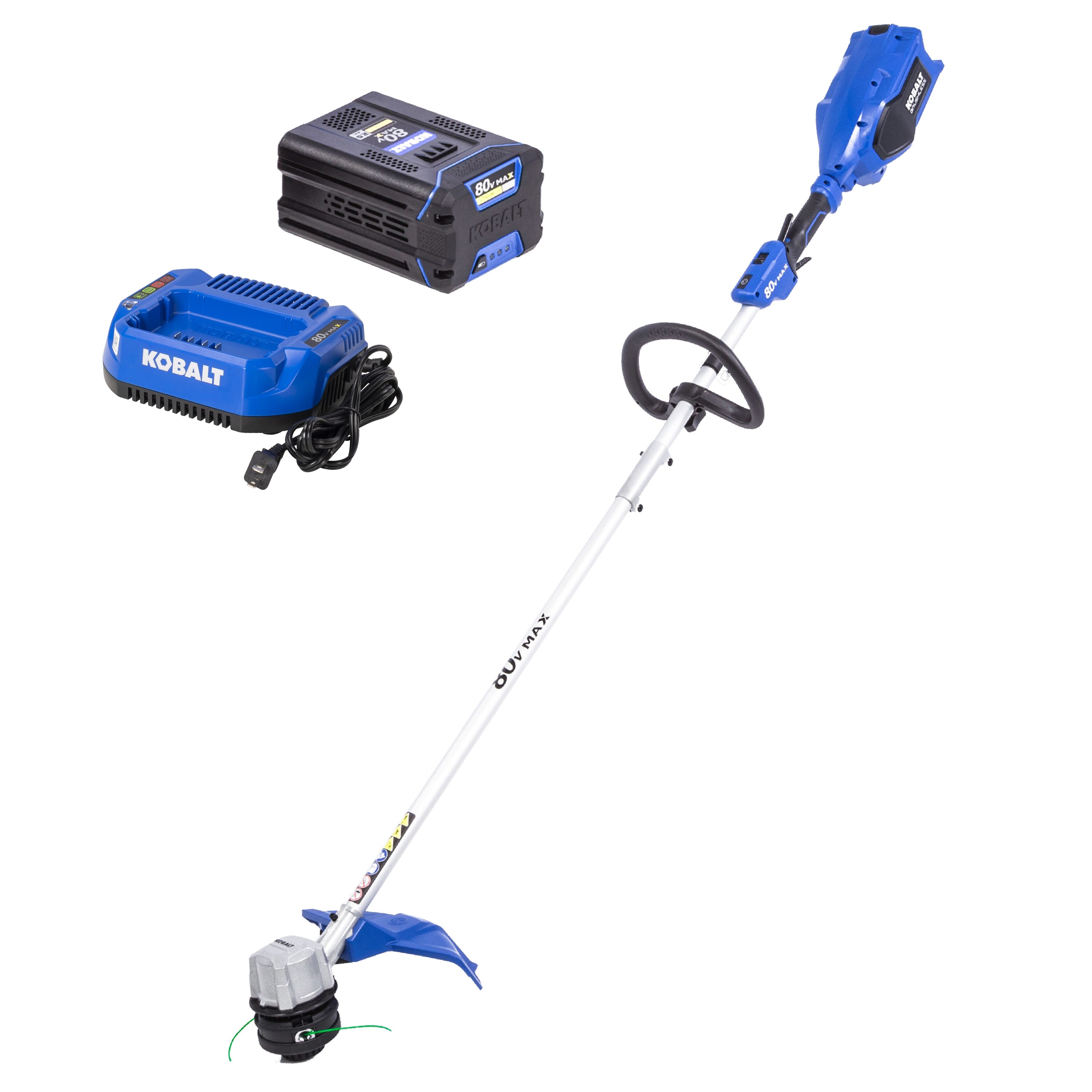 Kobalt 80-volt 16-in Straight Shaft Battery String Trimmer 2.5 Ah (Battery Included) (Charger Included) - Image 1