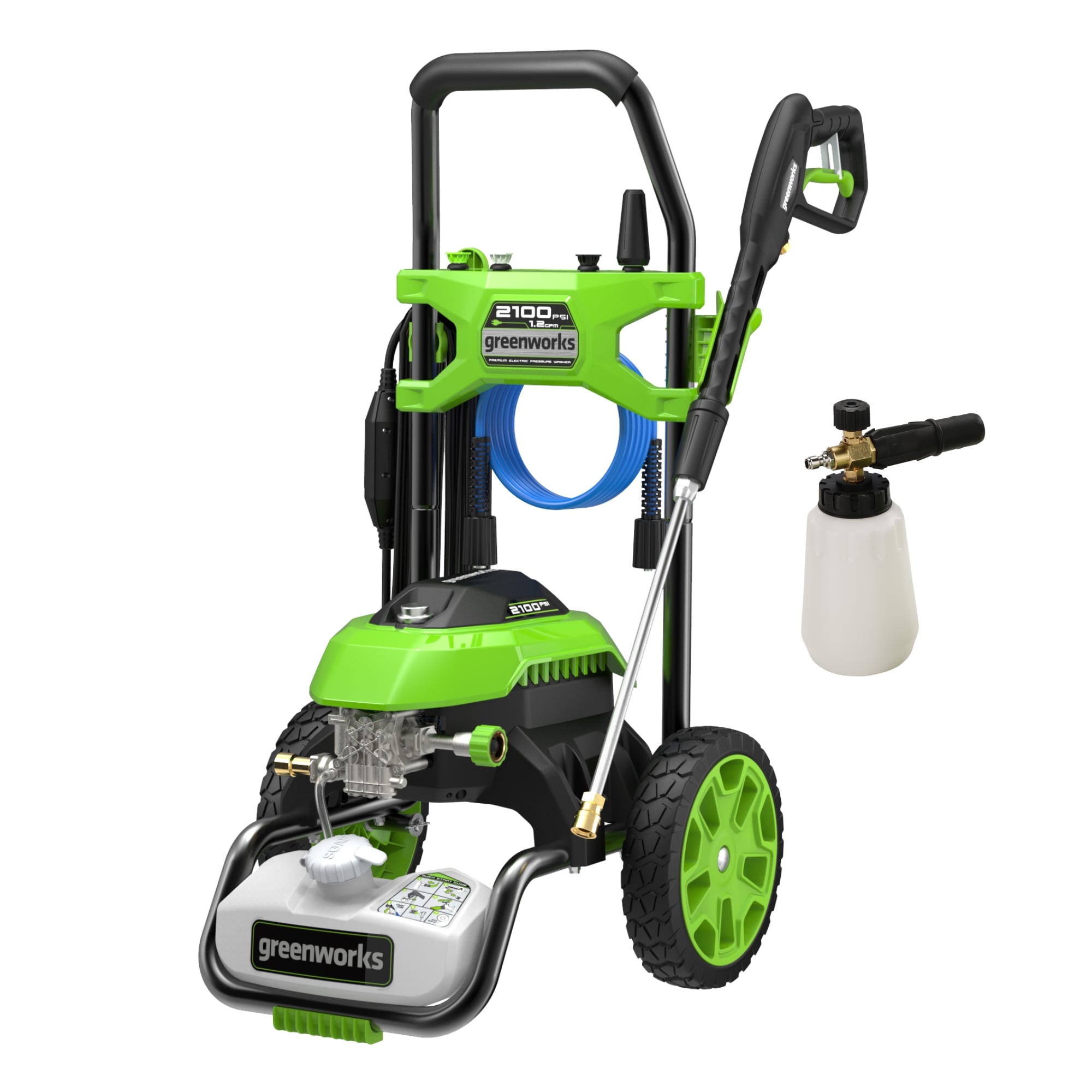 Greenworks 2100-PSI 1.2-GPM Cold Water Electric Pressure washer with 4 Spray Tips - Image 1