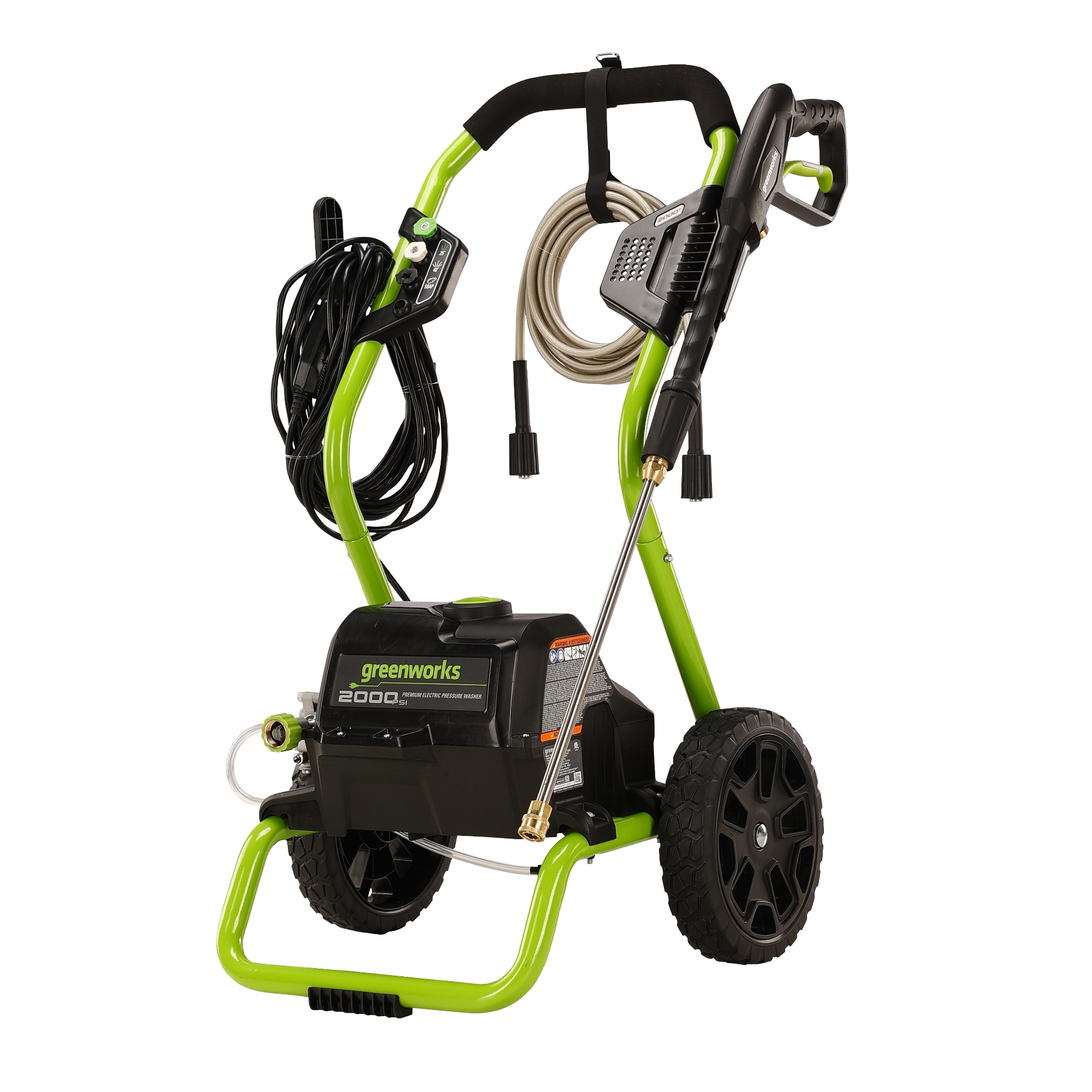Greenworks 2000-PSI 1.1-GPM Cold Water Electric Pressure washer-in with 3 Spray Tips - Image 1