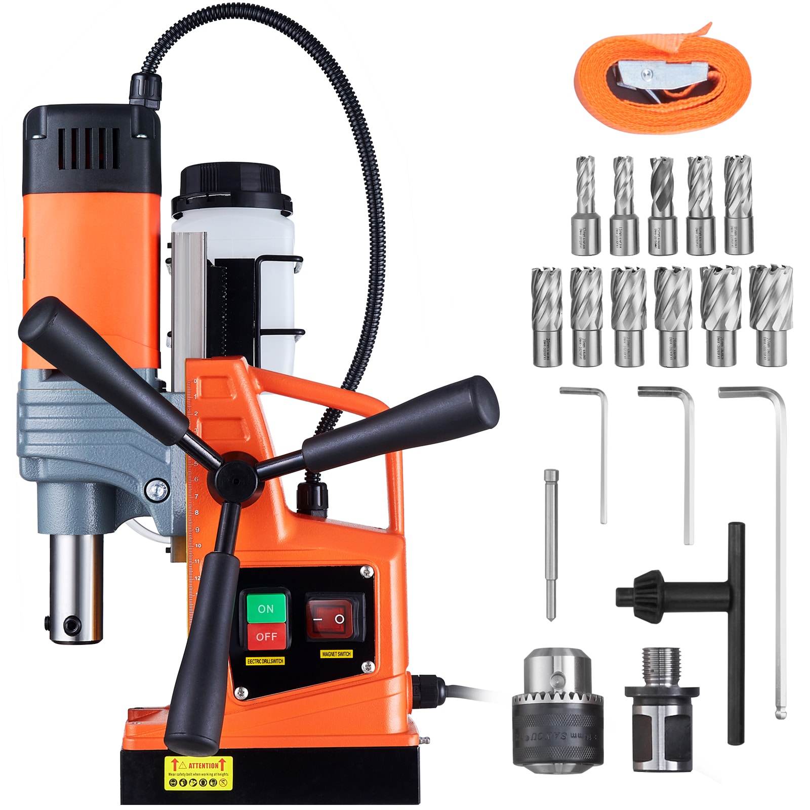 VEVOR 1450W 850 RPM Magnetic Drill 13.1 -Amp Variable -Speed Bench Drill Press - Image 1