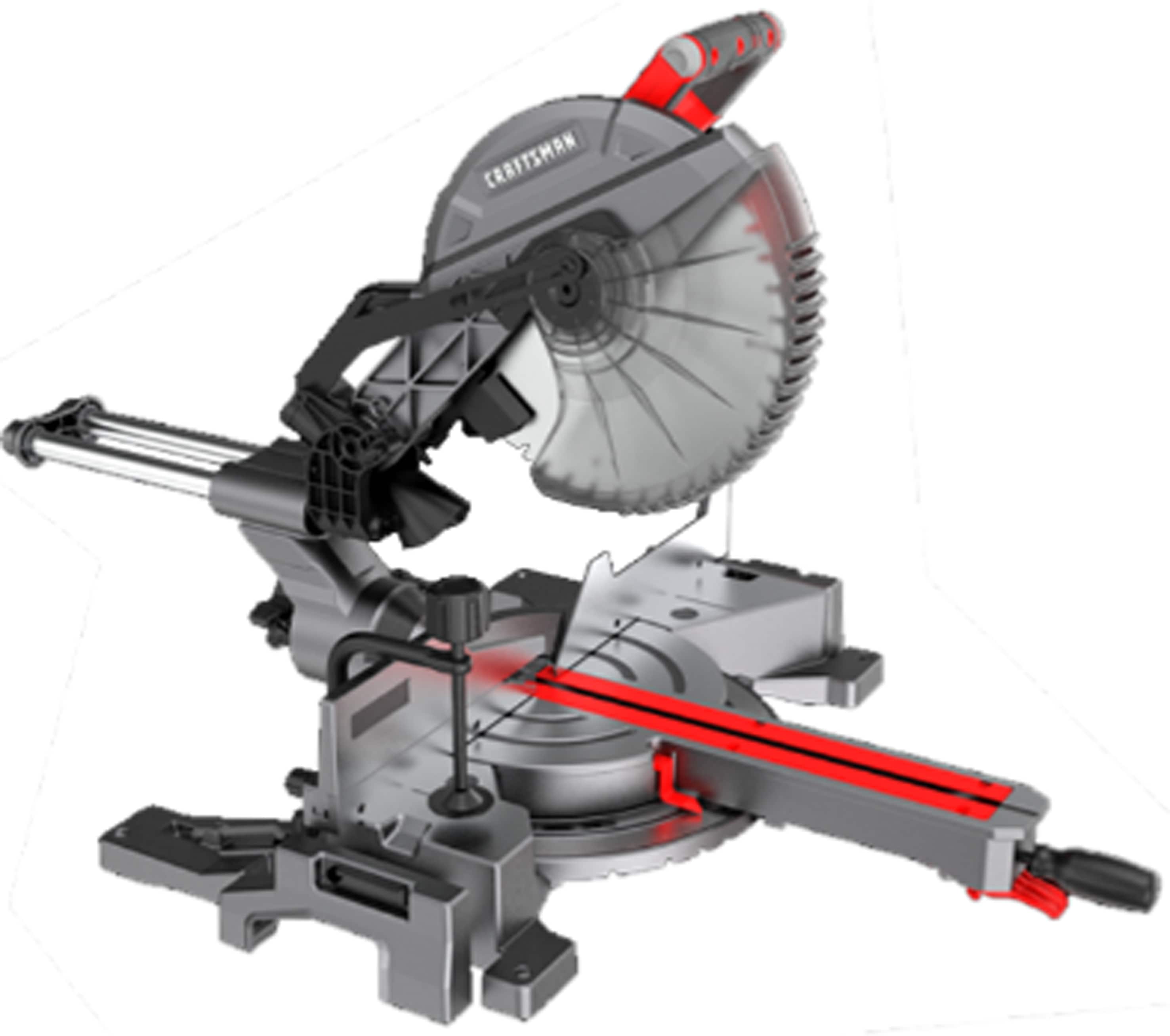 CRAFTSMAN 12-in 15-Amp Single Bevel Sliding Compound Corded Miter Saw - Image 1