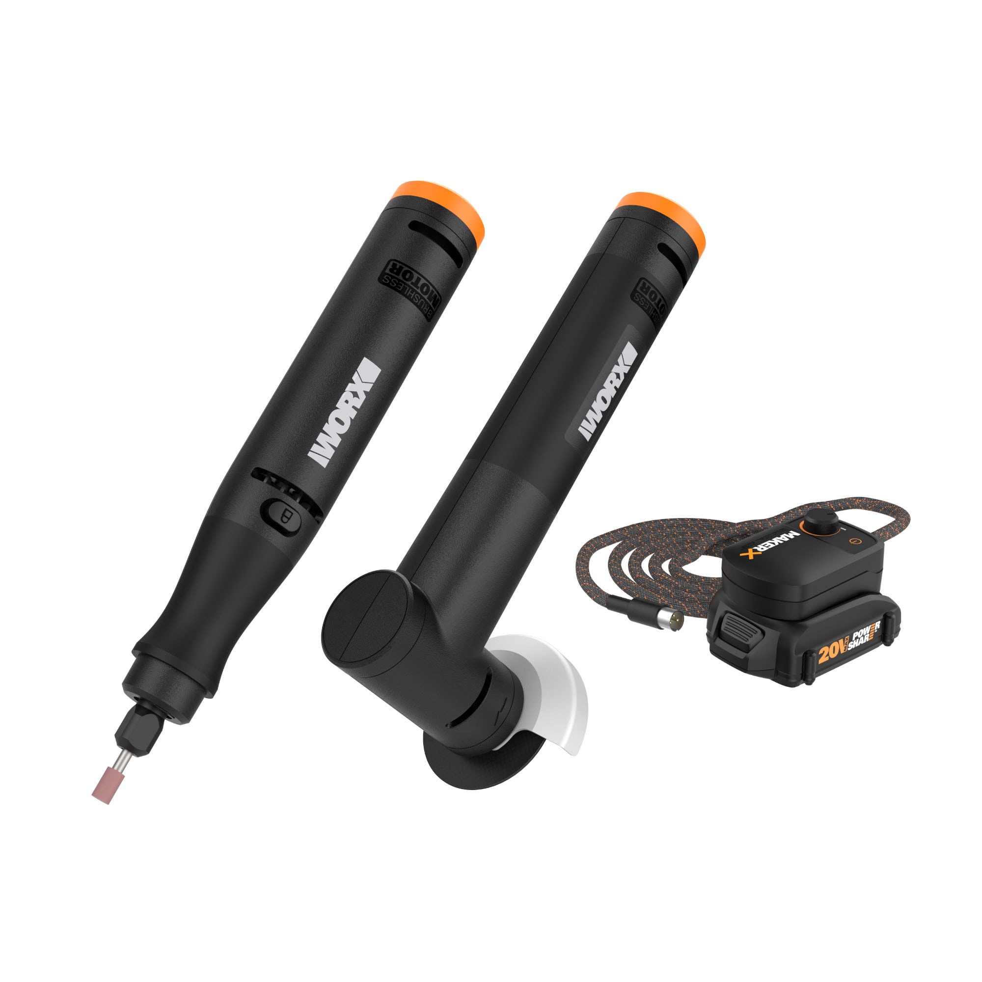 Worx 20V Rotary Tool & Angle Grinder Combo Kit - Image 1