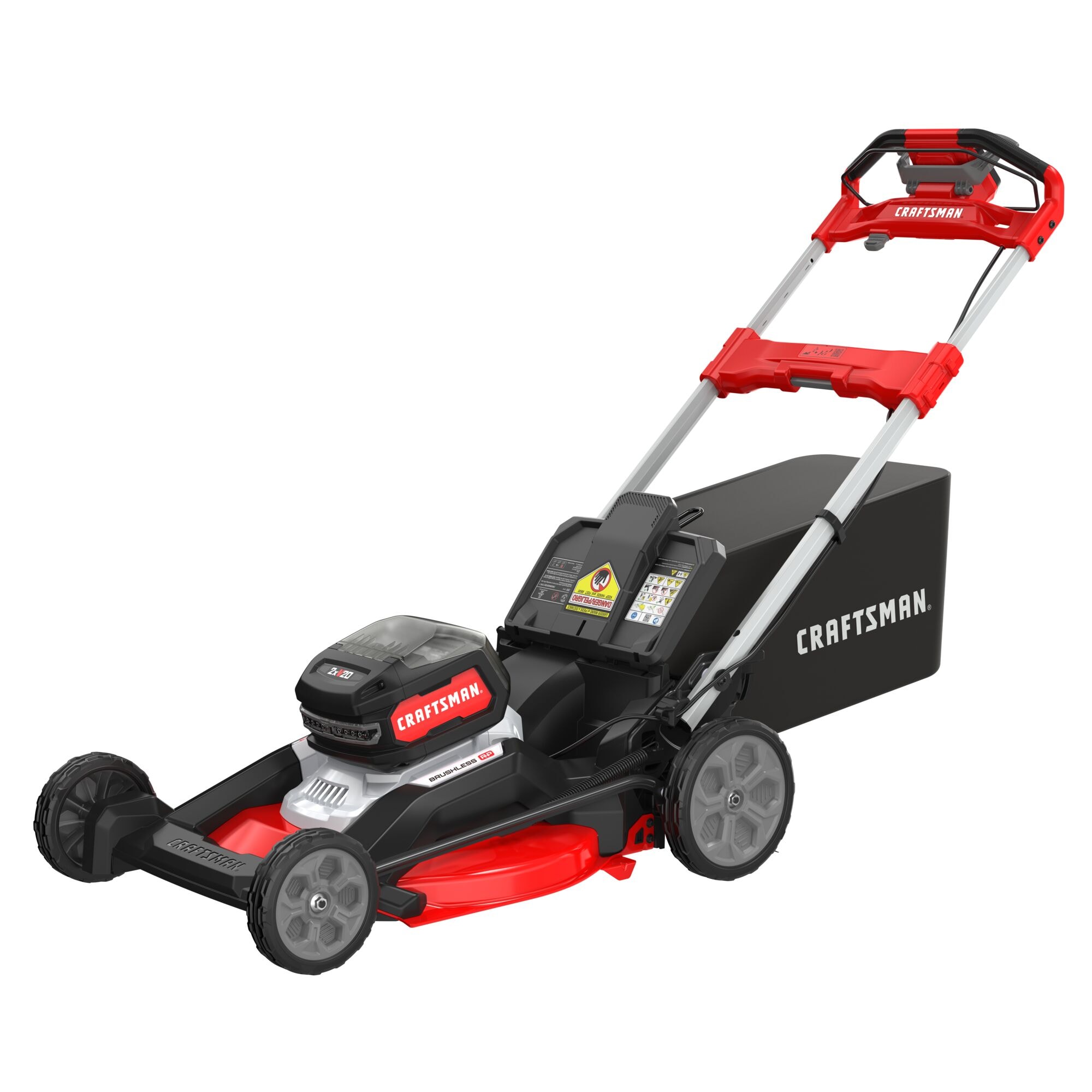 CRAFTSMAN 2xV20 20-volt, Max 21-in Self Propelled Battery Walk Mower with (2) 9 Ah Battery Included - Image 1