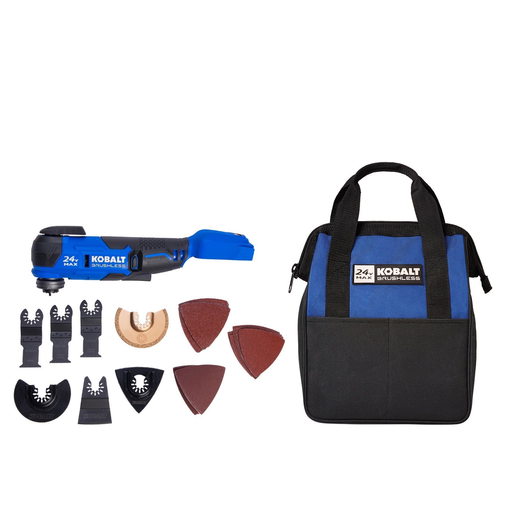 Kobalt 24-volt Cordless Brushless Variable speed 17 -Piece Oscillating Multi-Tool with Soft Case (Battery Not Included) - Image 1