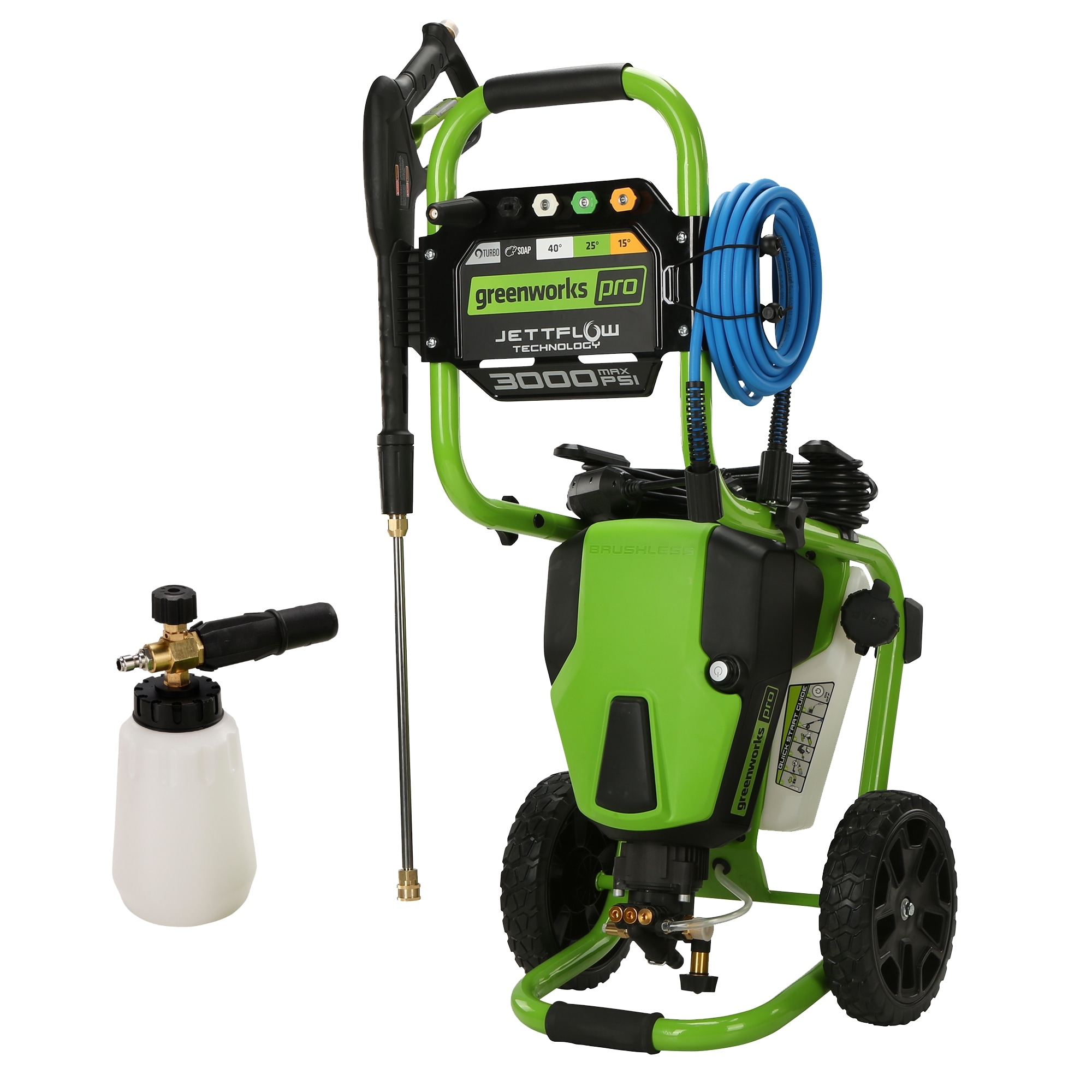 Greenworks 3000-PSI 2-GPM Cold Water Electric Pressure washer with 5 Spray Tips - Image 1