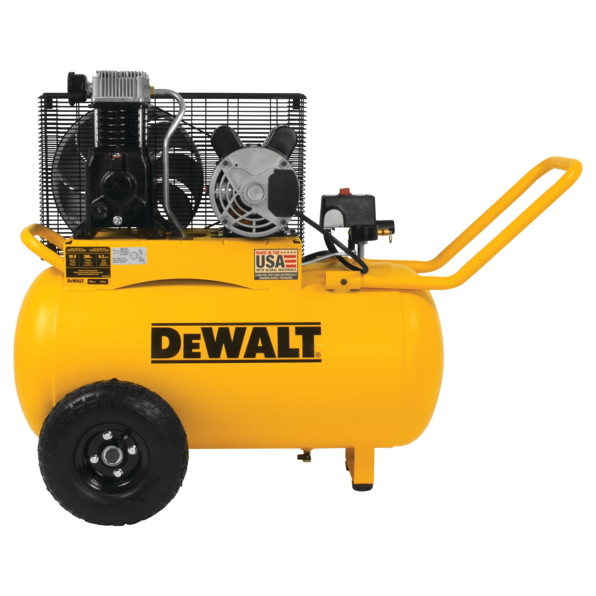 DEWALT 20-Gallon Portable Electric 200 PSI Horizontal Air Compressor - Image 1