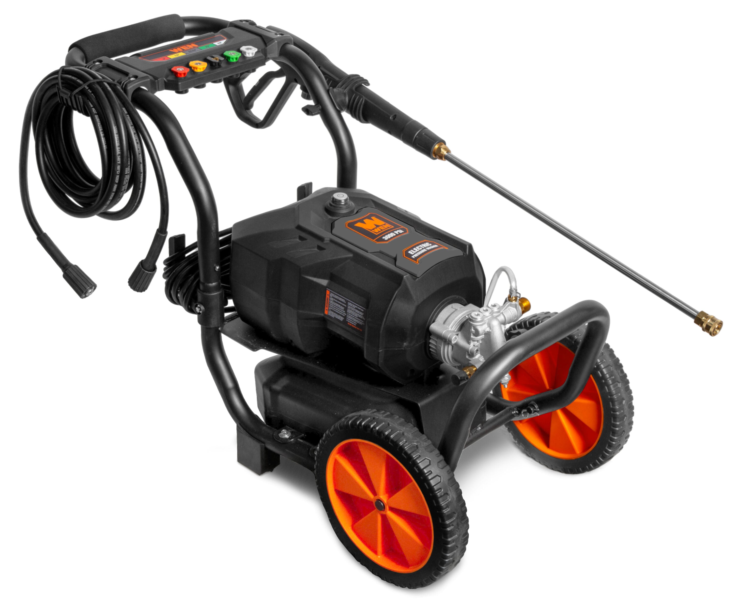 WEN 3000-PSI 2-GPM Cold Water Electric Pressure washer with 5 Spray Tips - Image 1