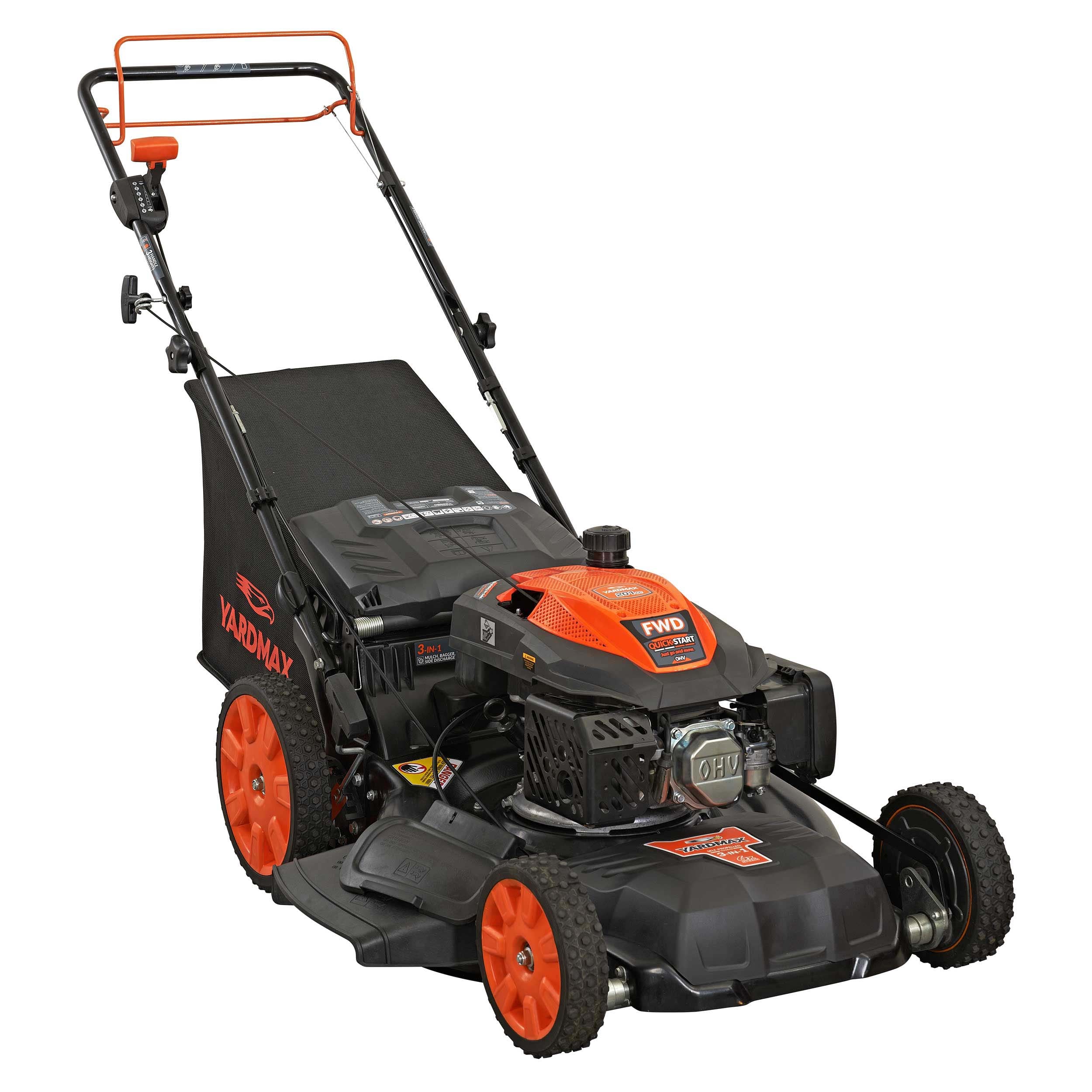 YARDMAX YG2860 22-in Gas Self-propelled lawn mower with 201-cc YARDMAX Engine - Image 1