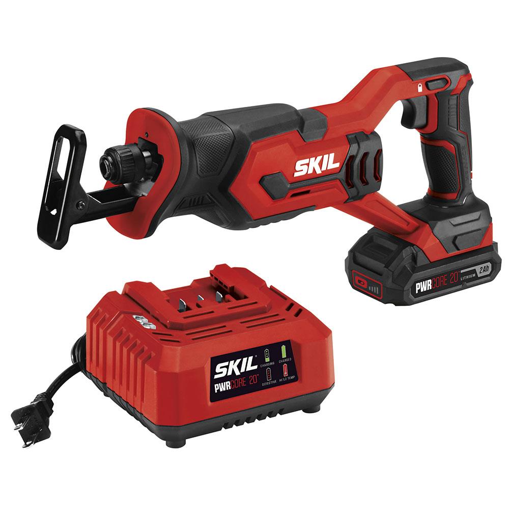 SKIL PWR CORE 20 20-volt Variable Speed Cordless Reciprocating Saw ( Battery Included and Charger Included ) - Image 1