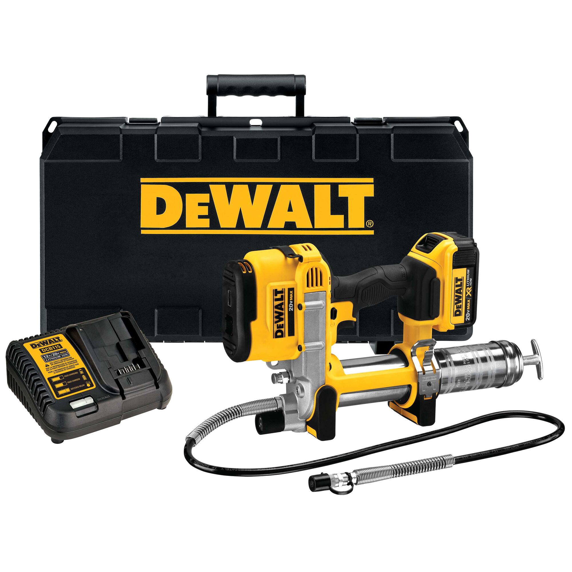 20V MAX Cordless 10,000 PSI Variable Speed Grease Gun, (1) 20V 4.0Ah Battery, and Charger - Image 1