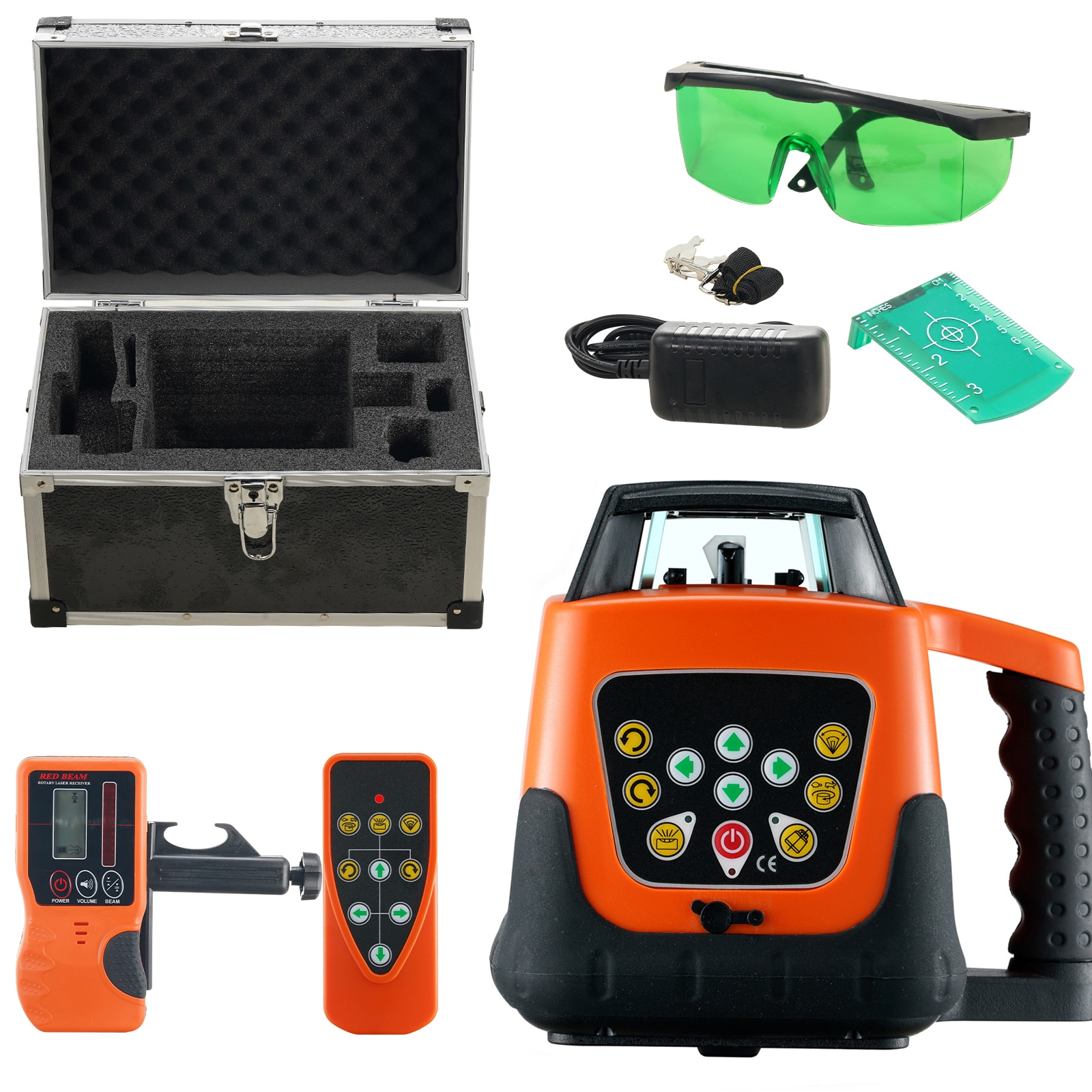 VEVOR 2000-ft Green Self-Leveling Cross-line/Horizontal plane Laser Level Kit - Image 1