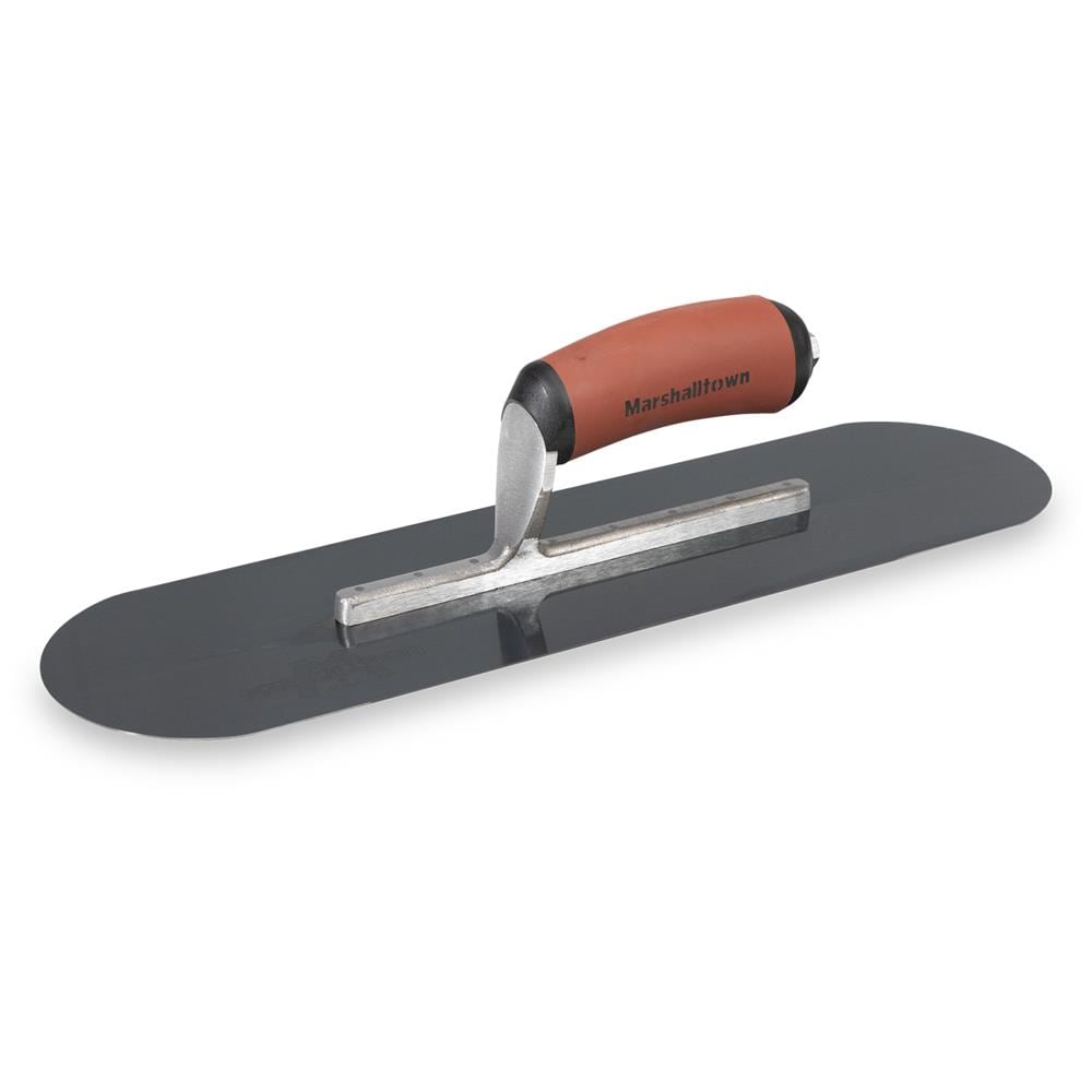 16 in. x 4-1/2 in. Blue Steel Pool Trowel- Durasoft Handle - Image 1