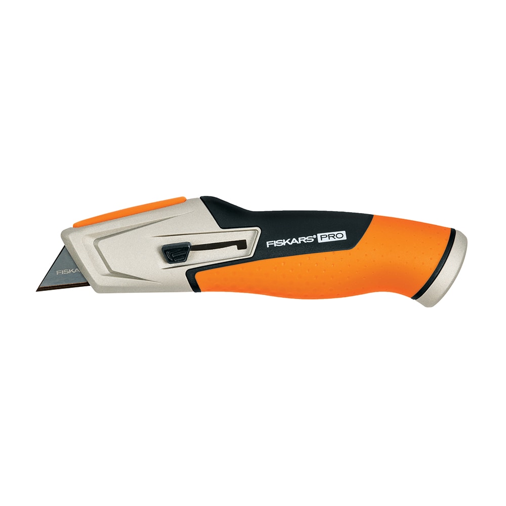 Fiskars PRO 0.6mm 1 -Blade Retractable Utility Knife with On Tool Blade Storage - Image 1