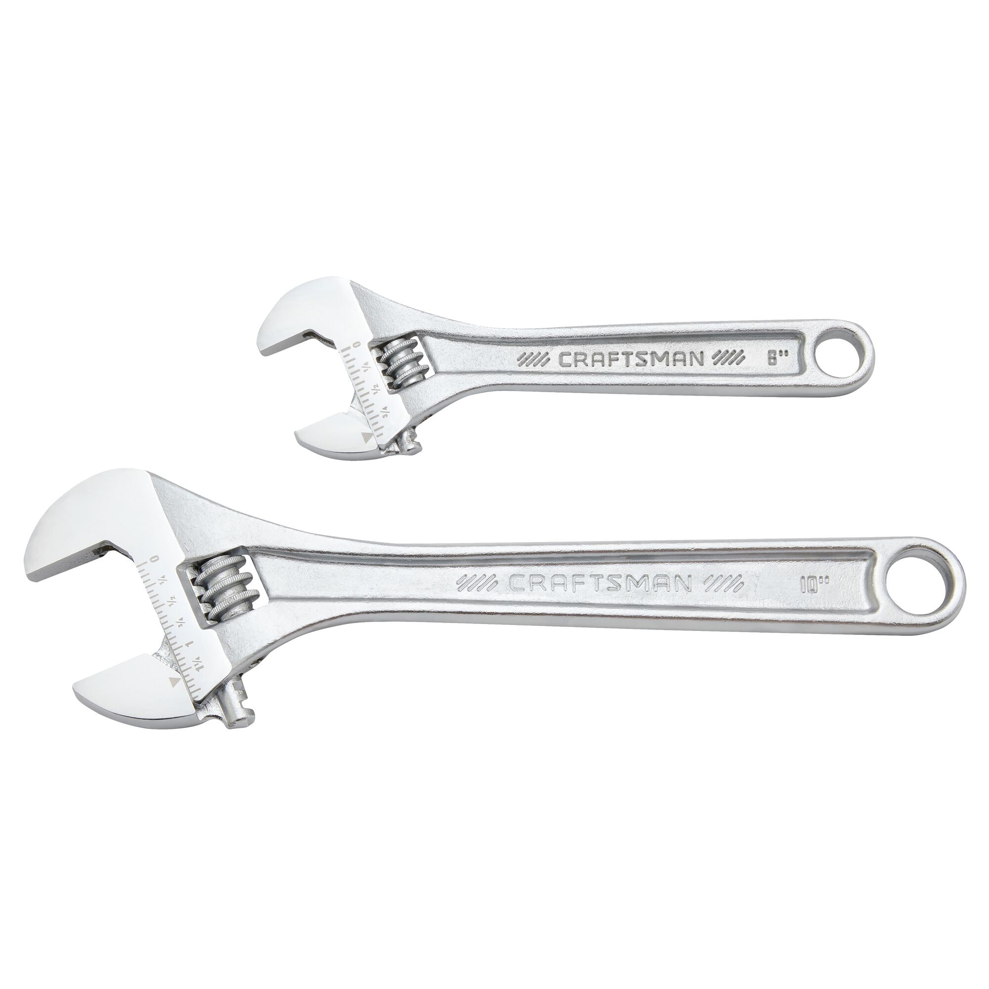 CRAFTSMAN All Steel Adjustable Wrench Set, 2 Piece (CMMT12006) - Image 1