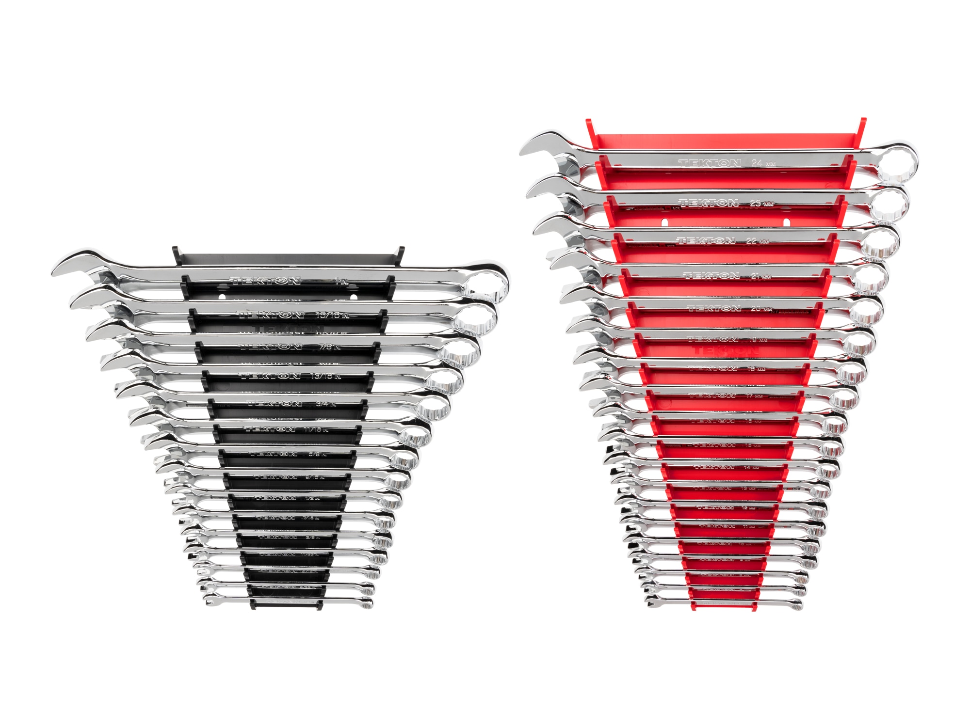 TEKTON 34 -Piece Set 12-point Metric and standard (SAE) Standard Combination Wrench (no case) - Image 1