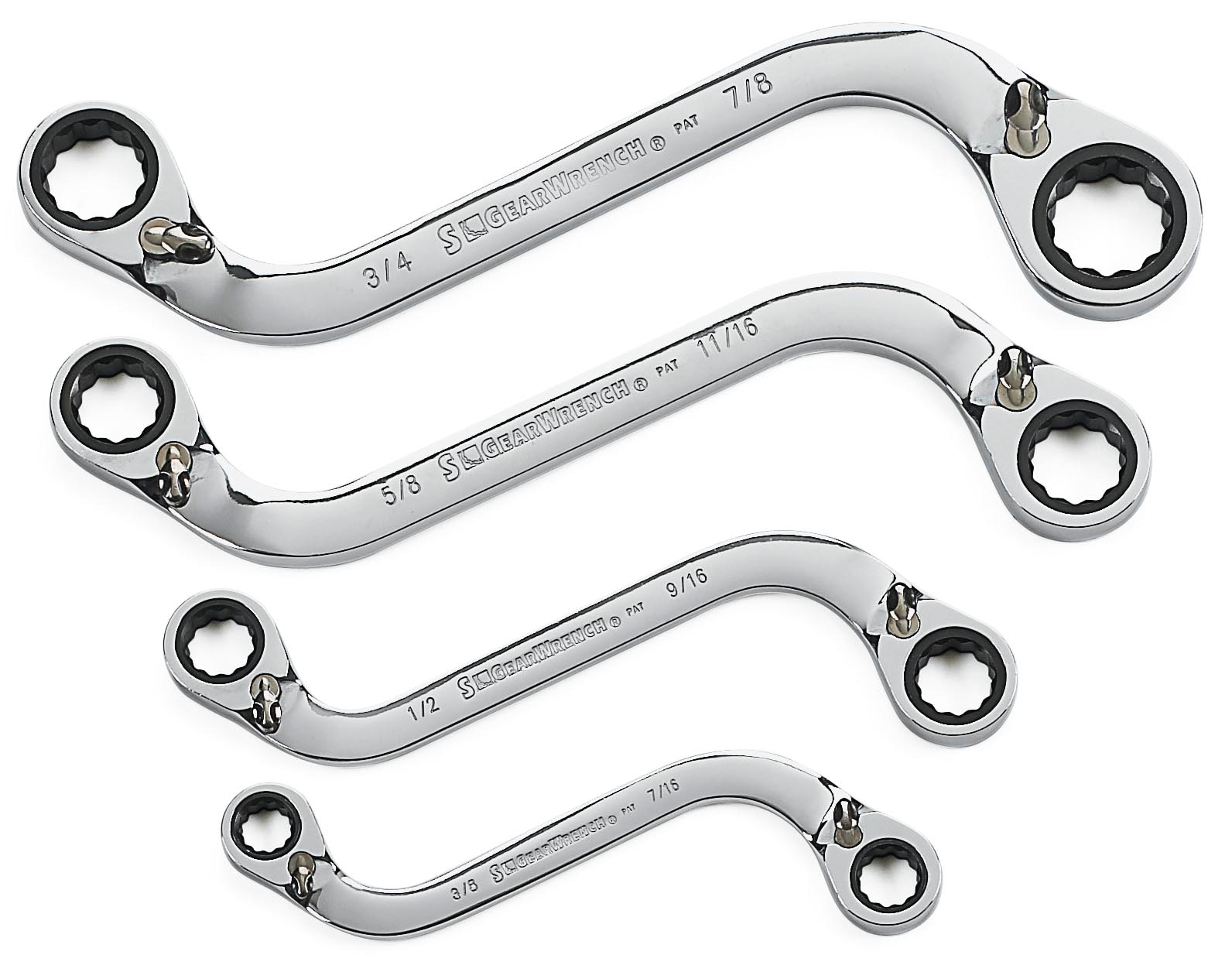GEARWRENCH 4 -Piece Set Standard (SAE) Ratchet Wrench - Image 1