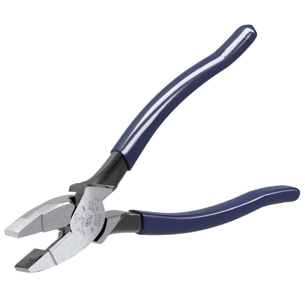 Klein Tools Lineman's Pliers, New England Nose, 9-Inch - Image 1