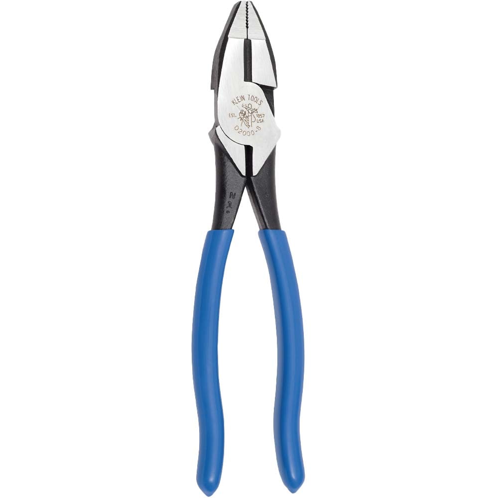 Klein Tools Lineman's Pliers, Heavy-Duty Side Cutting, 8-Inch - Image 1