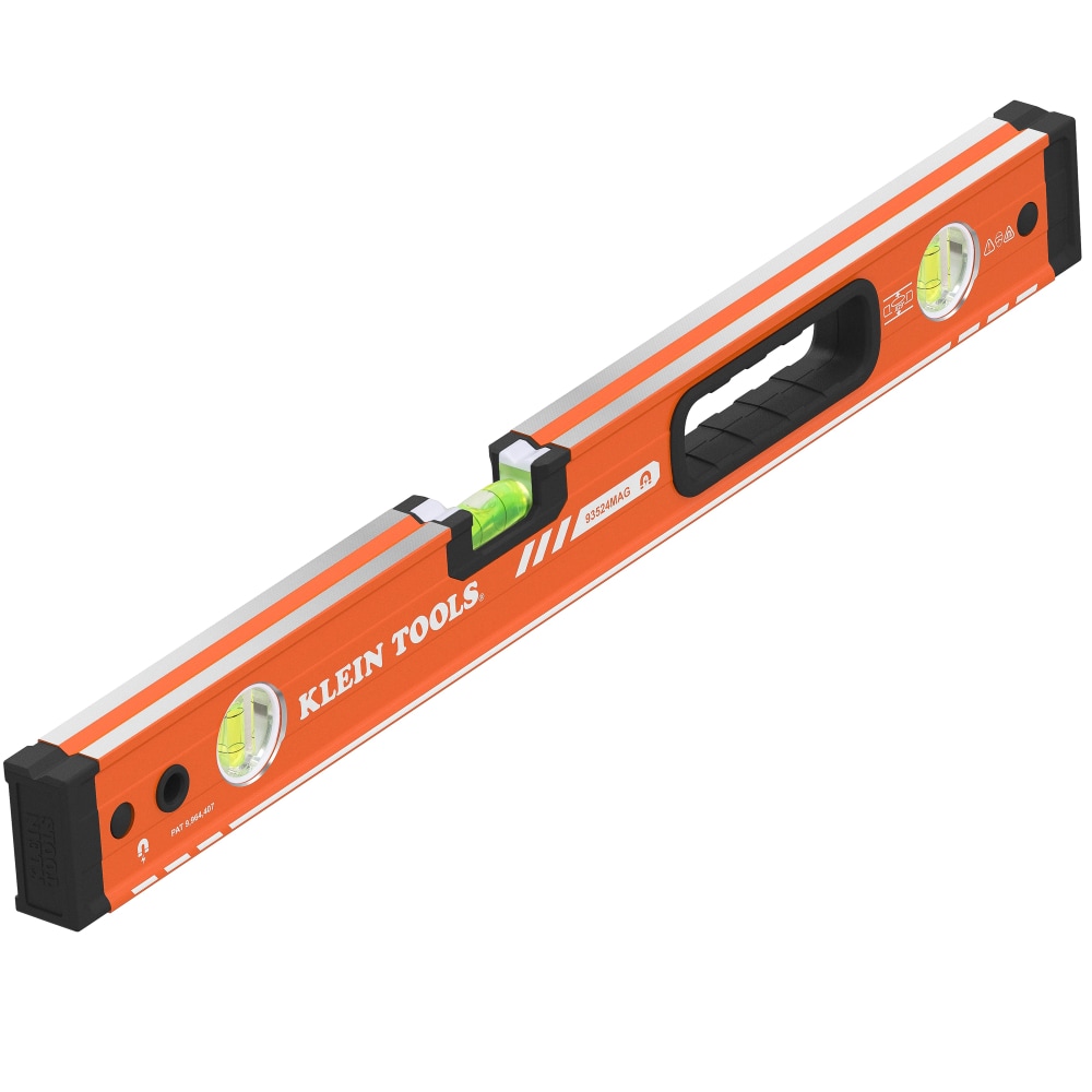 Klein Tools Magnetic Box Beam Level, 3 Vial, 24-Inch - Image 1