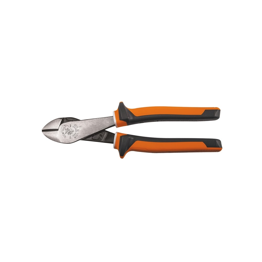 Klein Tools Diagonal Cutting Pliers, Insulated, Angled Head, 8-Inch - Image 1