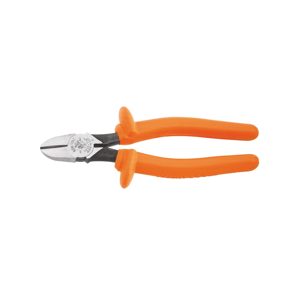 Klein Tools Diagonal Cutting Pliers, Insulated, 7-Inch - Image 1