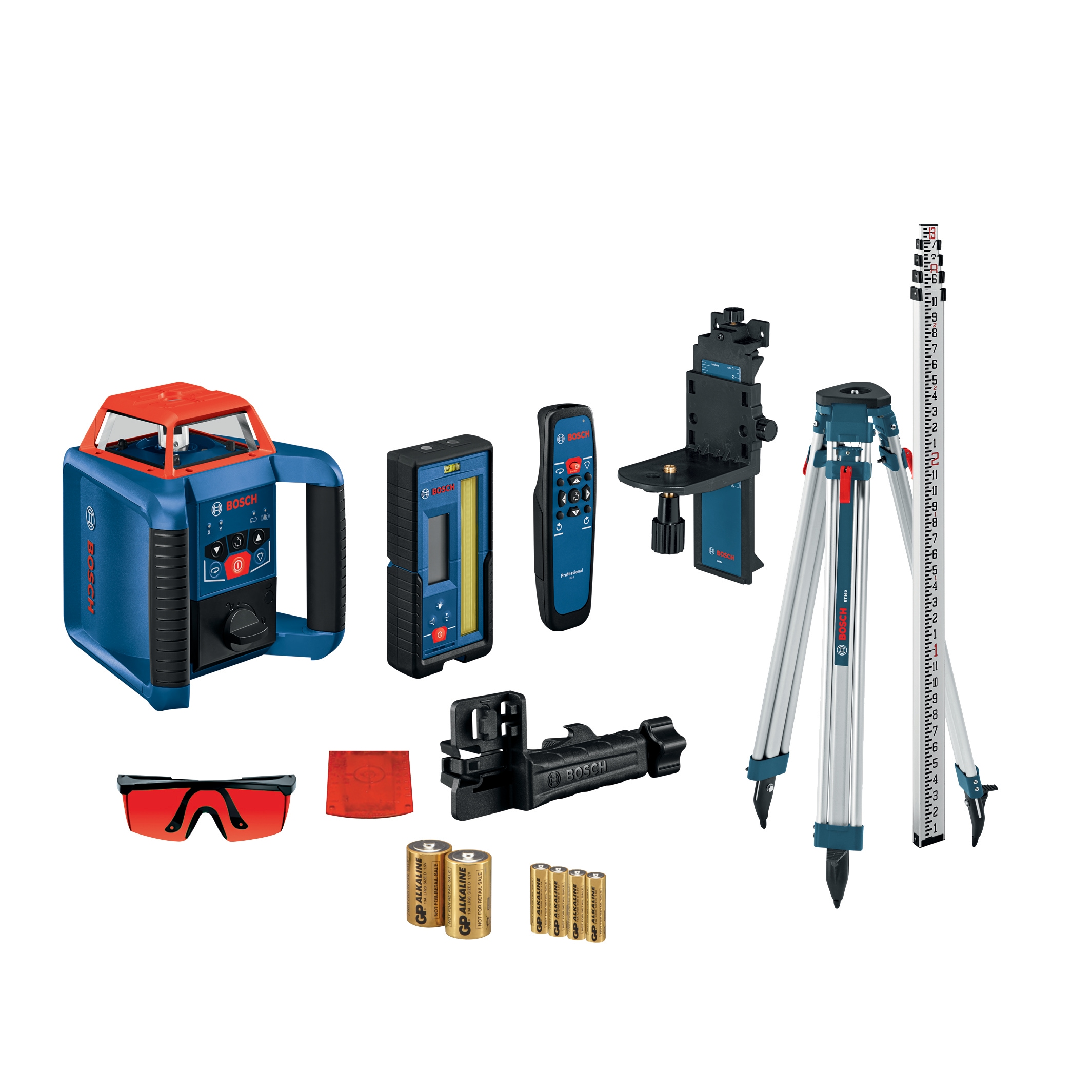 Bosch 2000-ft Red 360-Degree Self-Leveling Rotary Laser Level Kit - Image 1