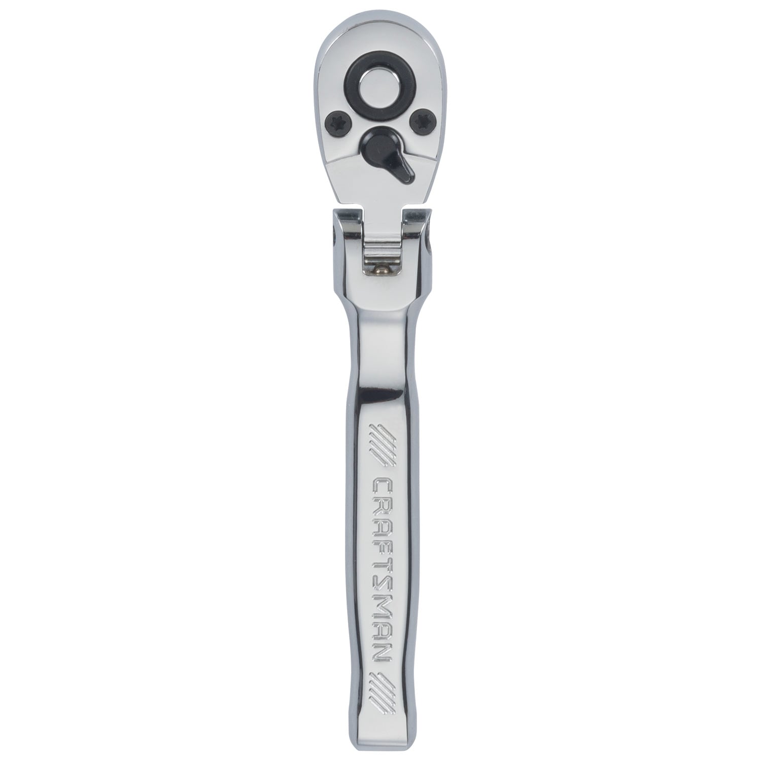 CRAFTSMAN 72 -Tooth 1/4-in Drive Chrome Handle Flexible Head Ratchet - Image 1