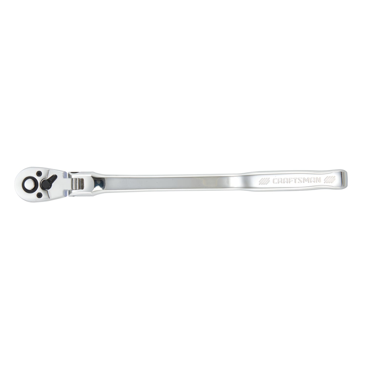 CRAFTSMAN 72 -Tooth 3/8-in Drive Chrome Handle Flexible Head Ratchet - Image 1