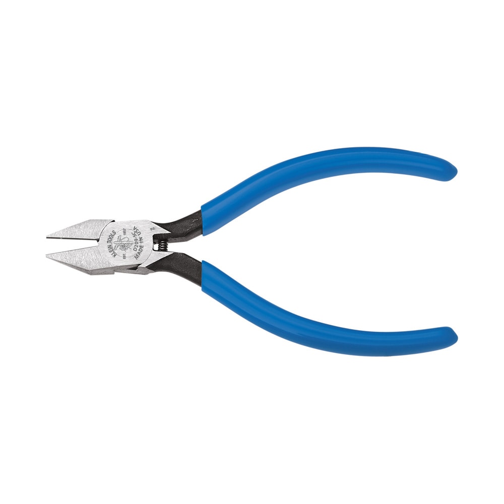 Klein Tools Diagonal Cutting Pliers, Electronics Pliers with Pointed Nose, 4-Inch - Image 1
