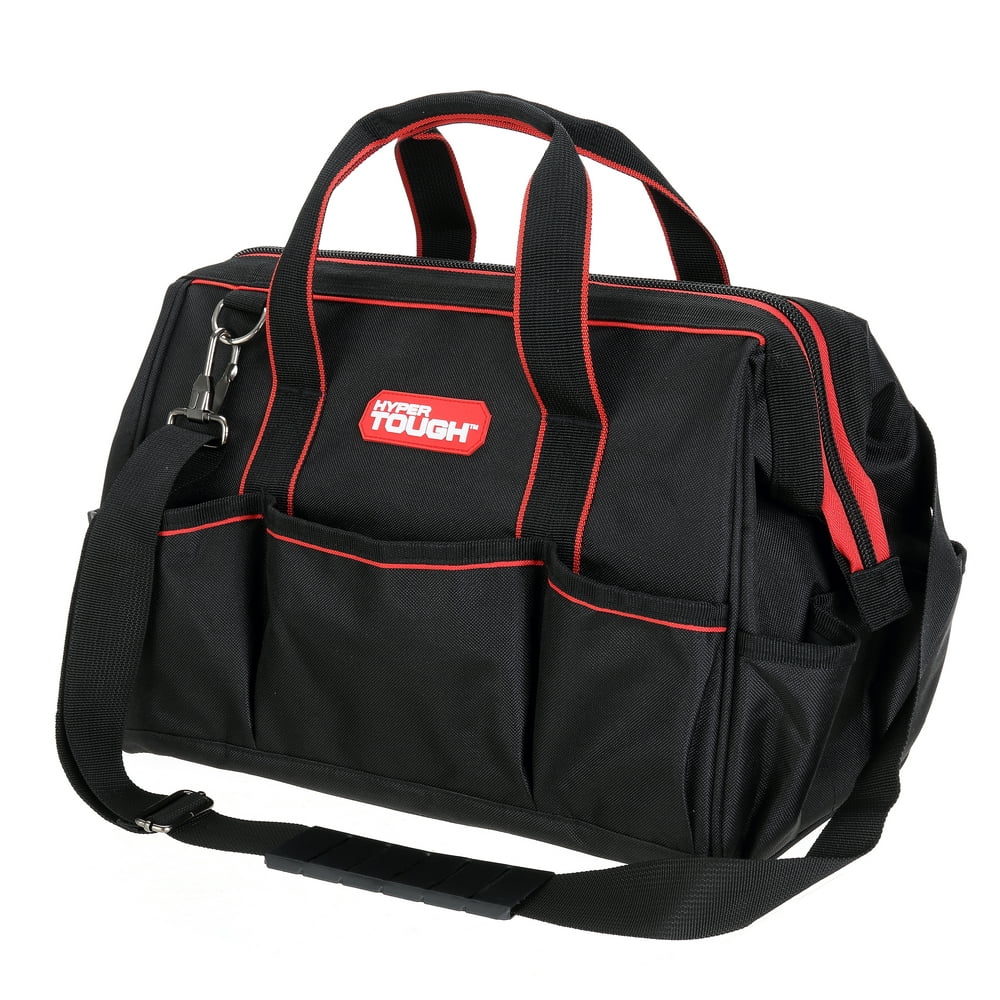 Hyper Tough 15 inch Large Mouth Fabric Tool Bag - Image 1