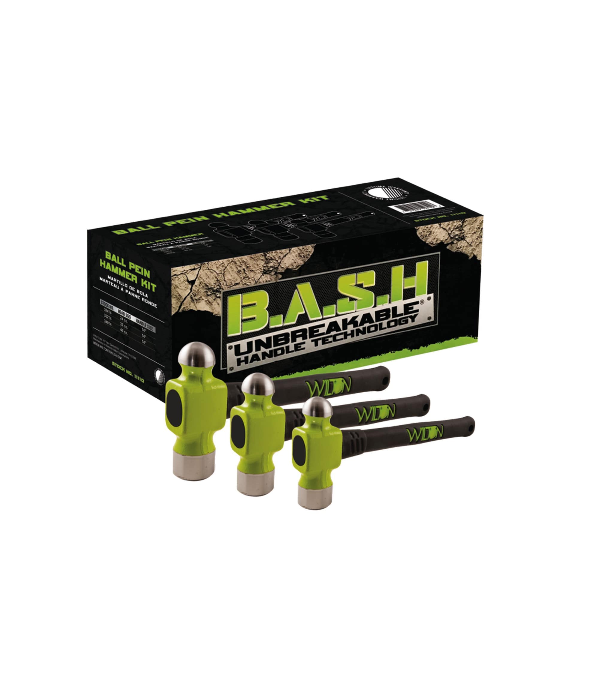 Wilton B.A.S.H. 2.5 -lb Ball peen hammer set - Image 1