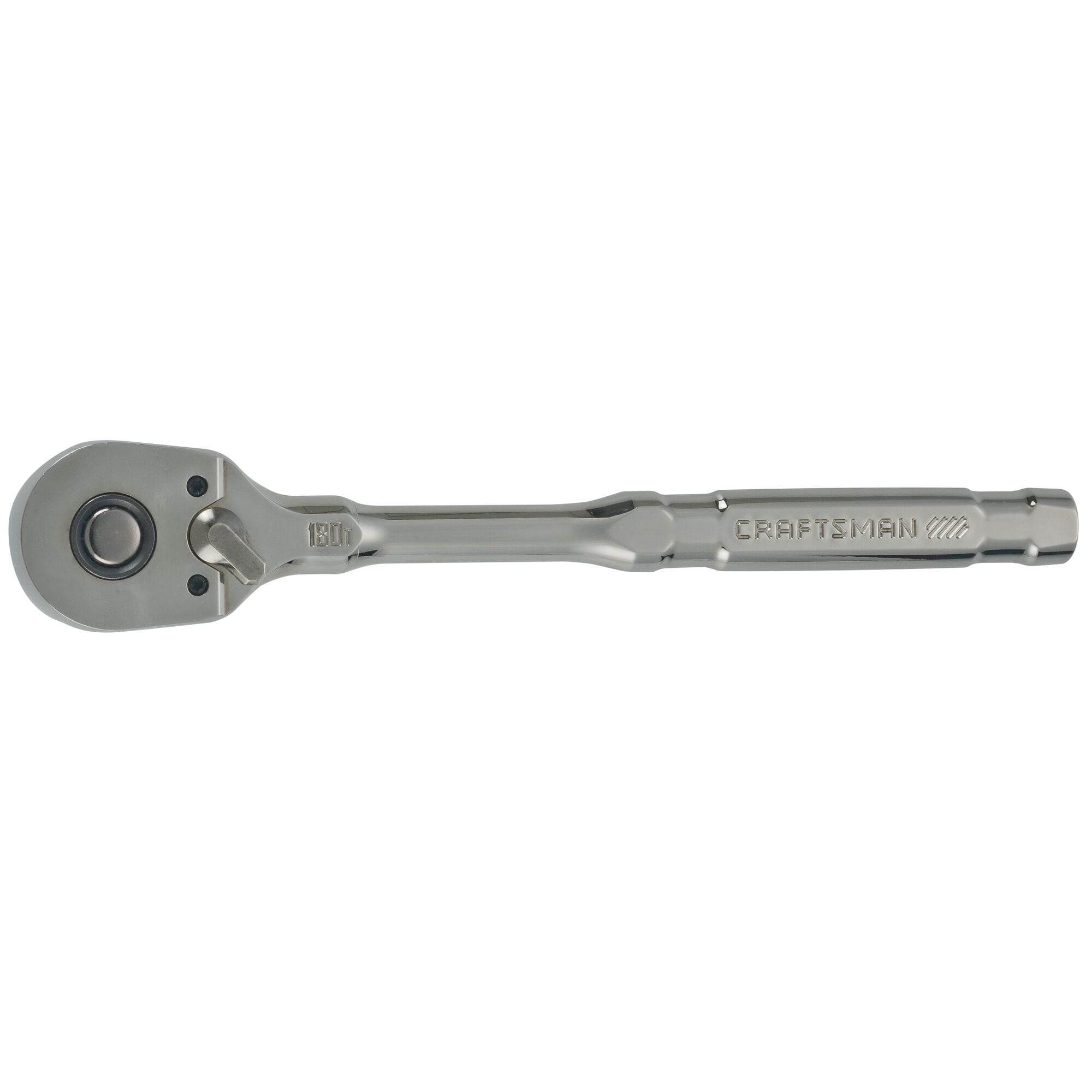 CRAFTSMAN OVERDRIVE 180 -Tooth 1/2-in Drive Gunmetal Handle Ratchet - Image 1