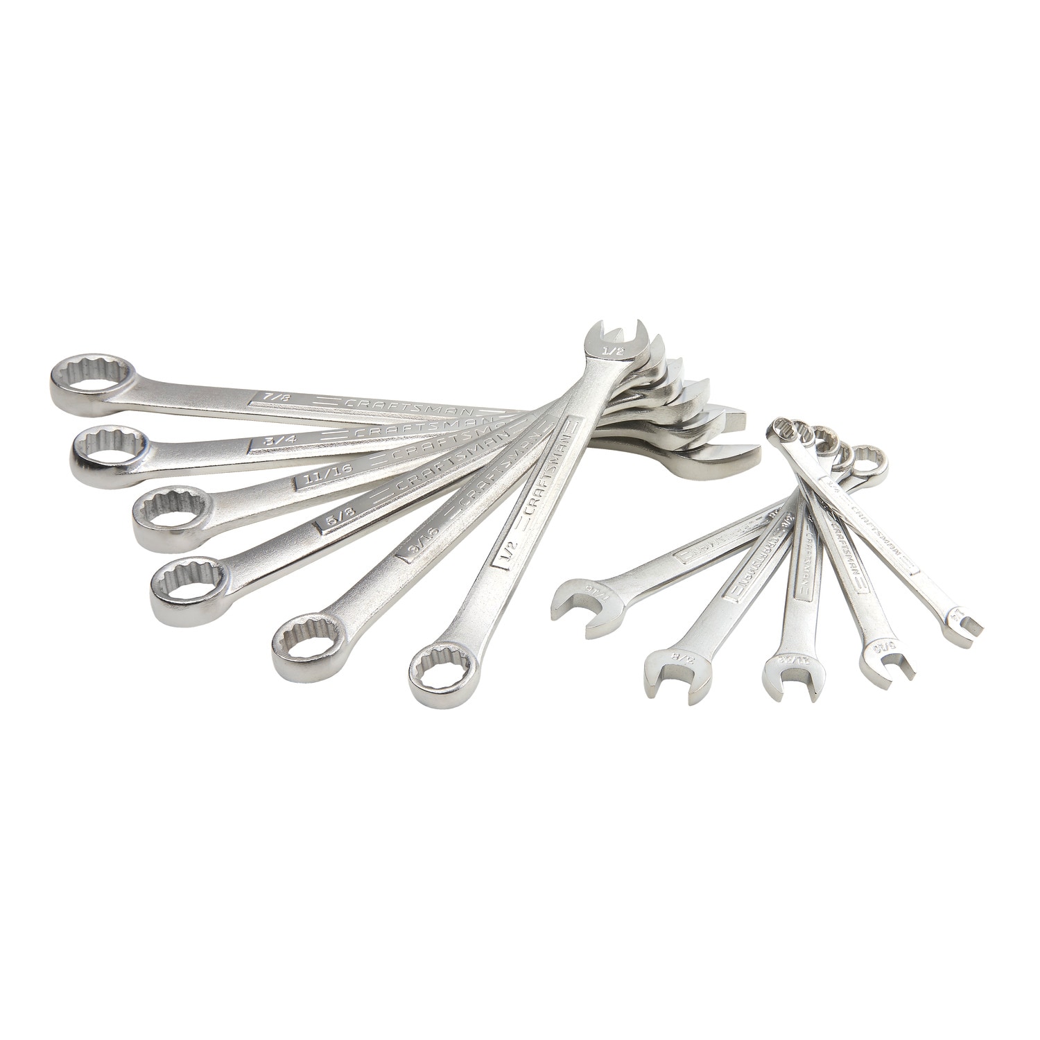 CRAFTSMAN 11 -Piece Set 12-point Standard (SAE) Standard Combination Wrench (no case) - Image 1