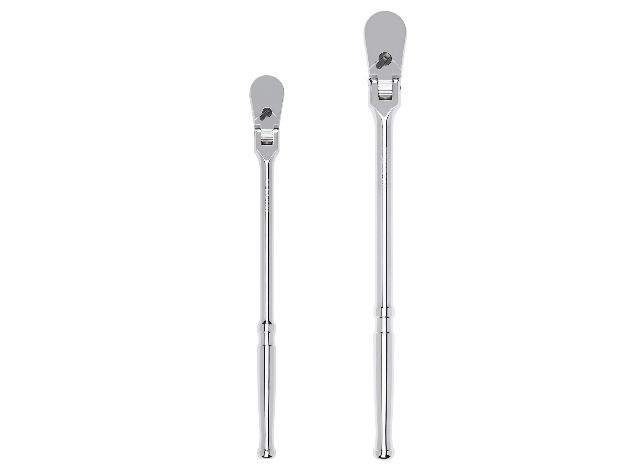 TEKTON 2 -Piece 90 -Tooth 3/8-in 1/2-in Drive Full polish Handle Flexible Head Ratchet Set - Image 1