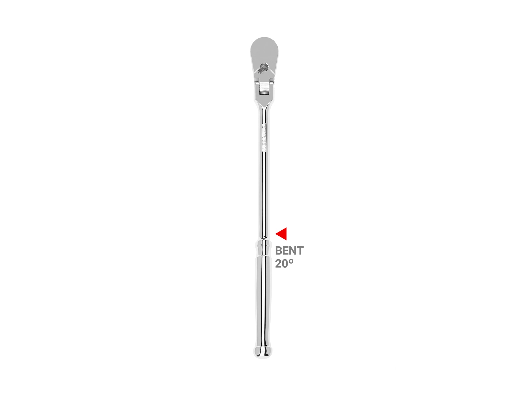 3/8 in. Drive x 12 in. Flex Head Bent Handle Non-Quick-Release Long Ratchet - Image 1