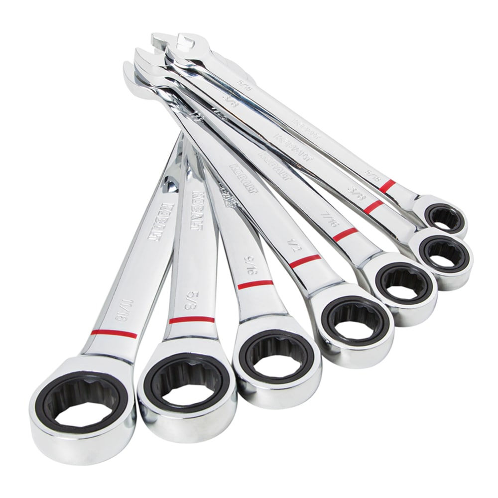 Kobalt 7 -Piece Set Standard (SAE) Ratchet Wrench - Image 1