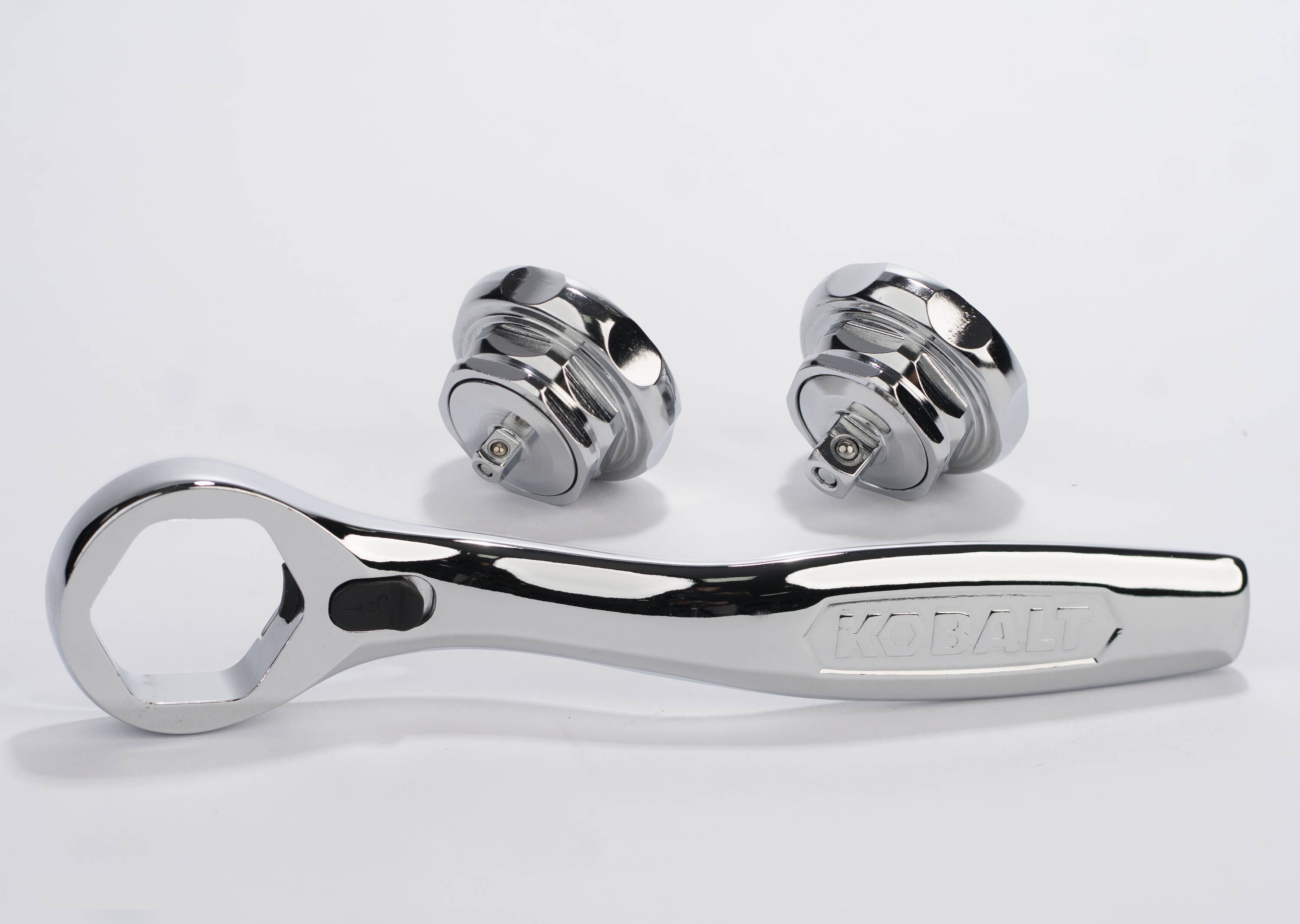 Kobalt 3 -Piece 72 -Tooth Set Drive Full polish Handle Ratchet Set - Image 1