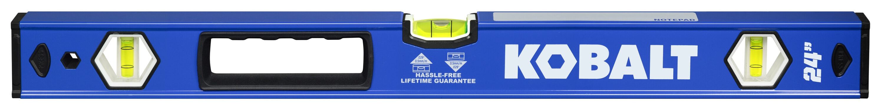 Kobalt Aluminum 24-in 3 Vial Box beam level - Image 1