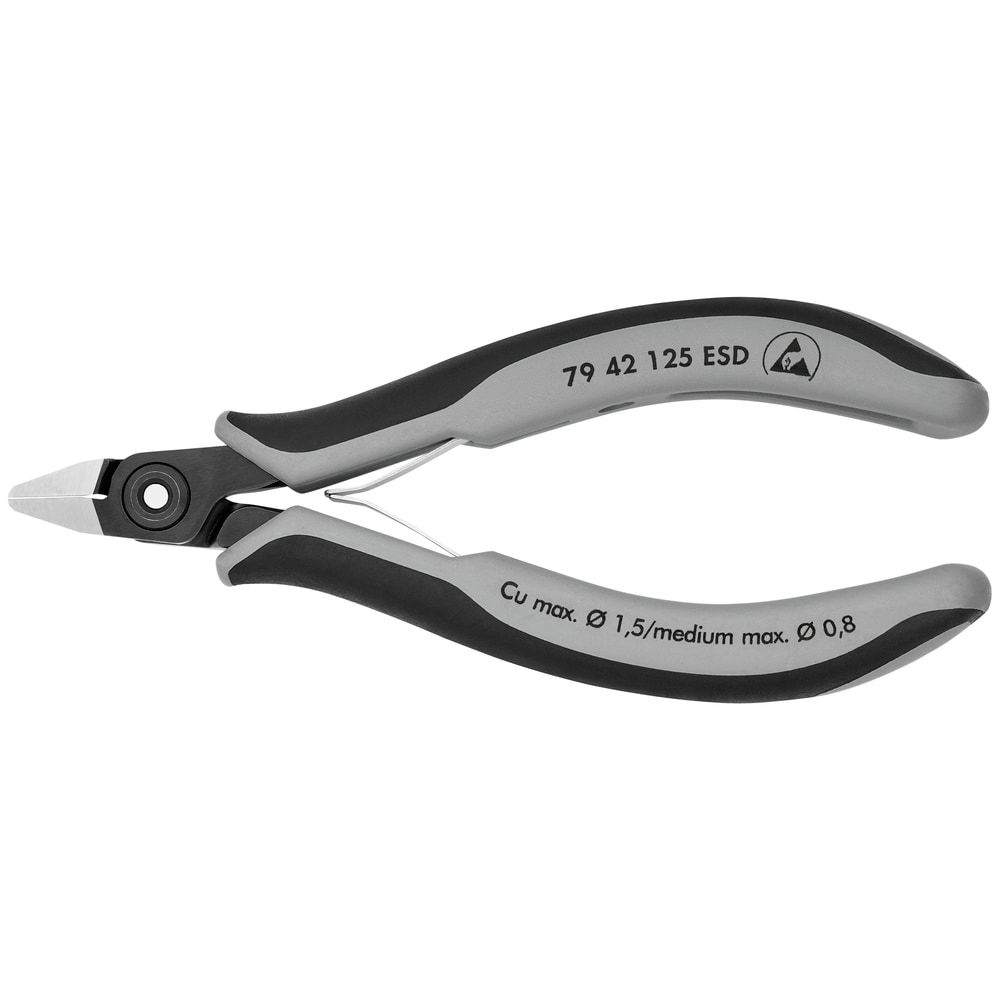 5 in. Precision Electronics Diagonal Cutters with ESD Handles - Image 1
