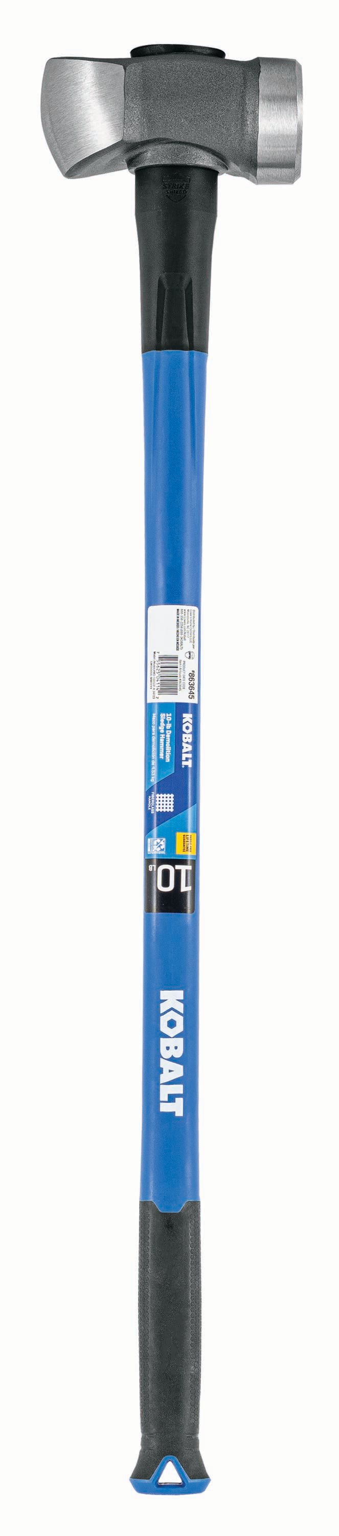 Kobalt 10 -lb Steel Head Fiberglass Handle Demolition Sledge hammer - Image 1