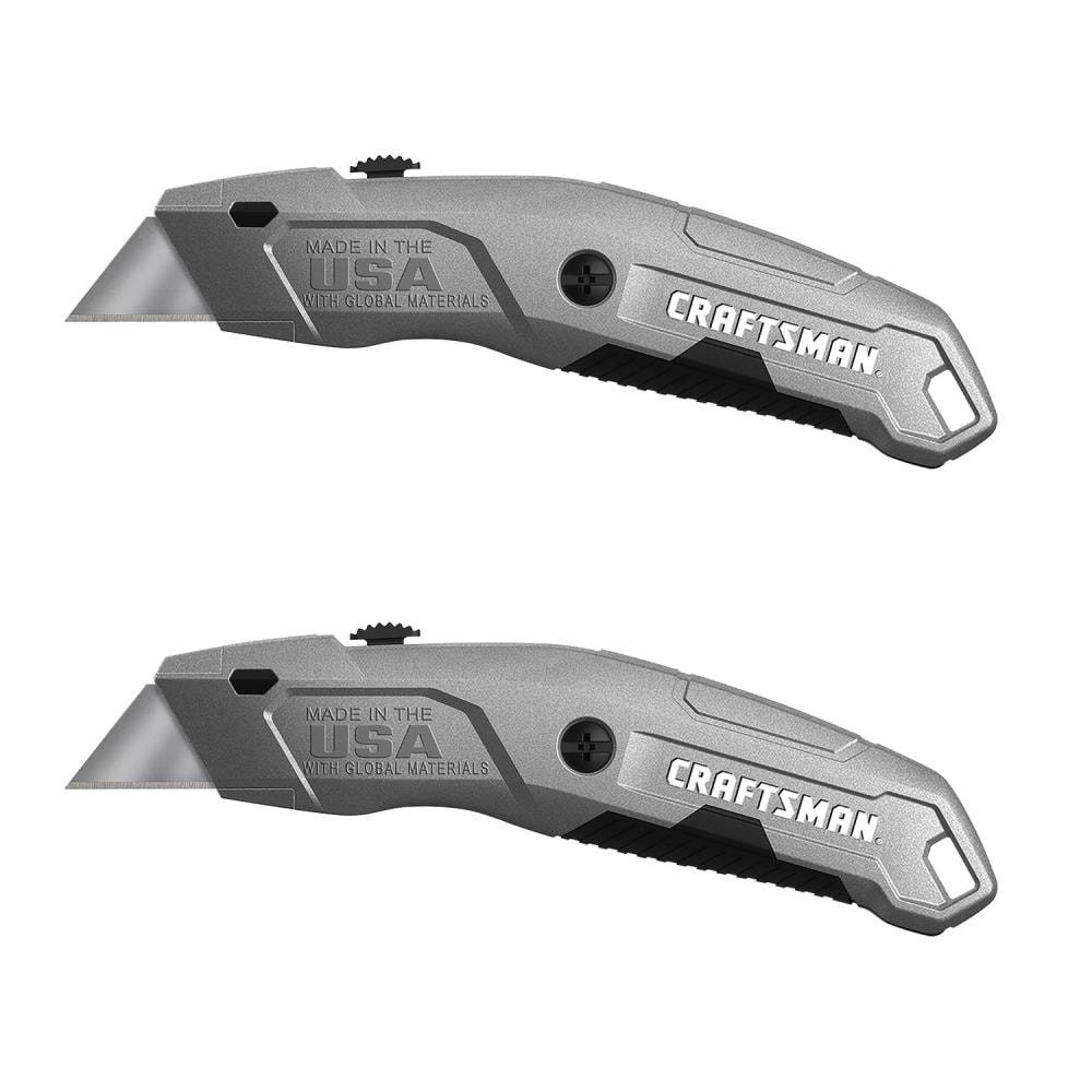 CRAFTSMAN Quick Change 3/4-in 6 -Blade Retractable Utility Knife with On Tool Blade Storage - Image 1