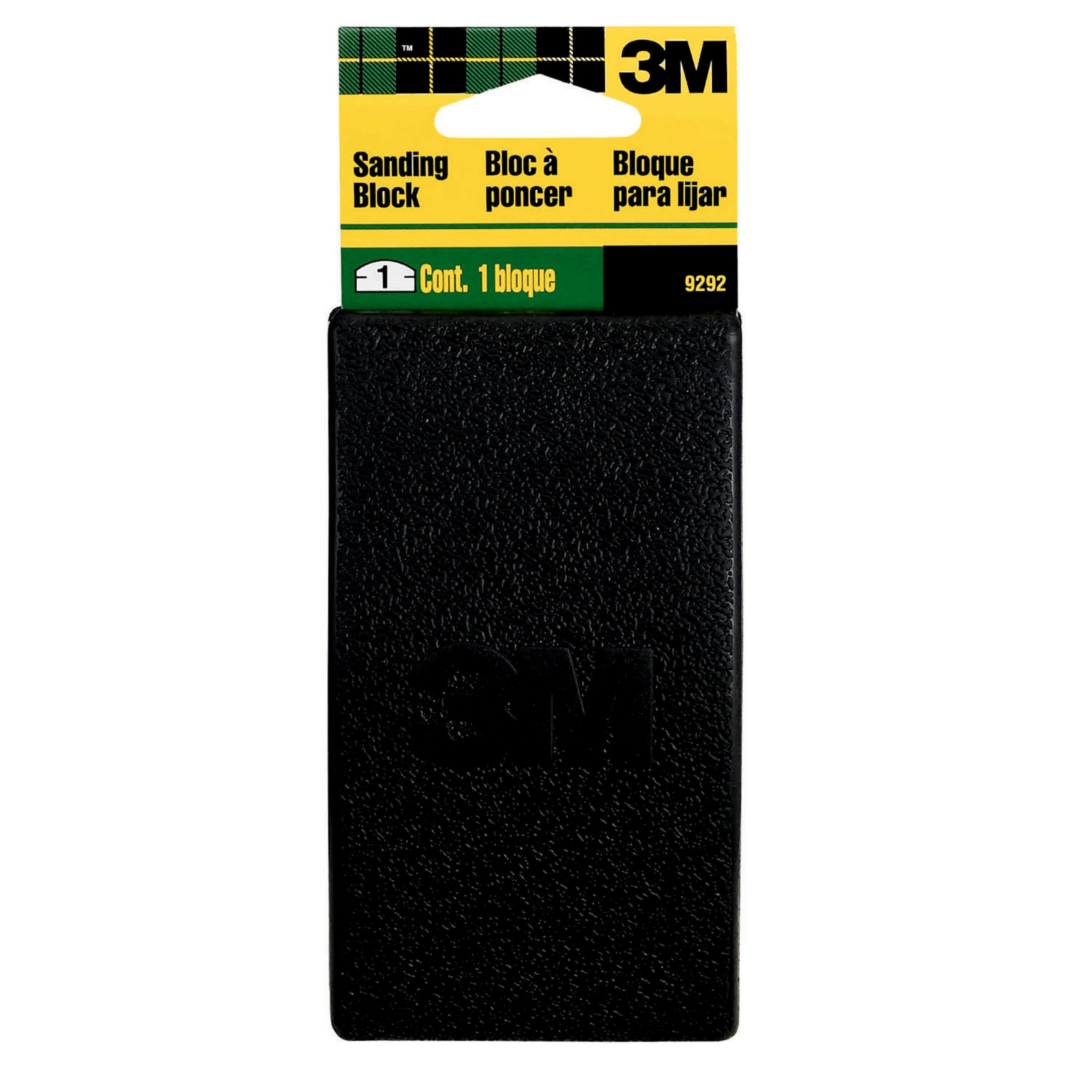 3M Durable Rubber Medium Sanding block 2.75-in x 1.5-in - Image 1