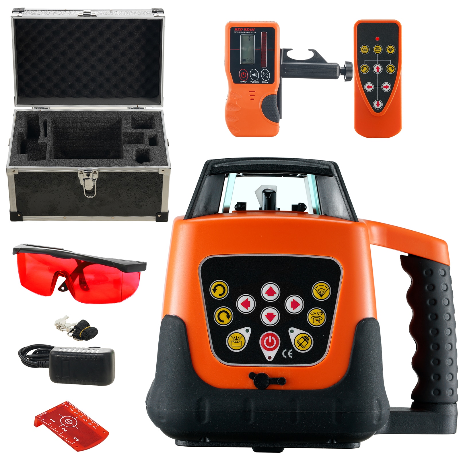 VEVOR 1650-ft Red Self-Leveling Cross-line/Horizontal plane Laser Level Kit - Image 1