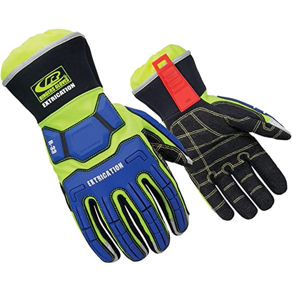 Ringers Gloves R-33 Extrication Gloves, Cut-Resistant Gloves with KevLoc Grip, Medium, Multi - Image 1
