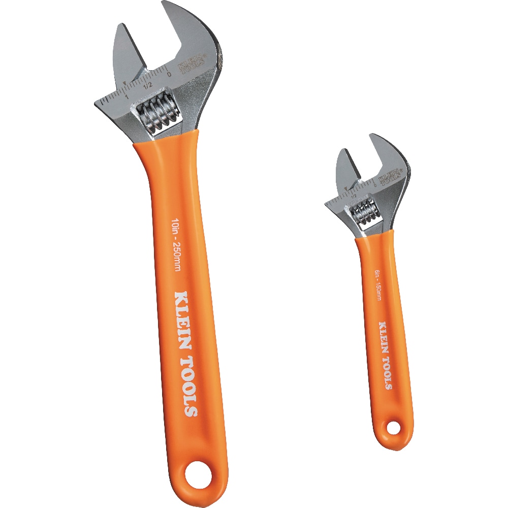 Klein Tools Extra-Capacity Adjustable Wrenches, 2-Piece - Image 1