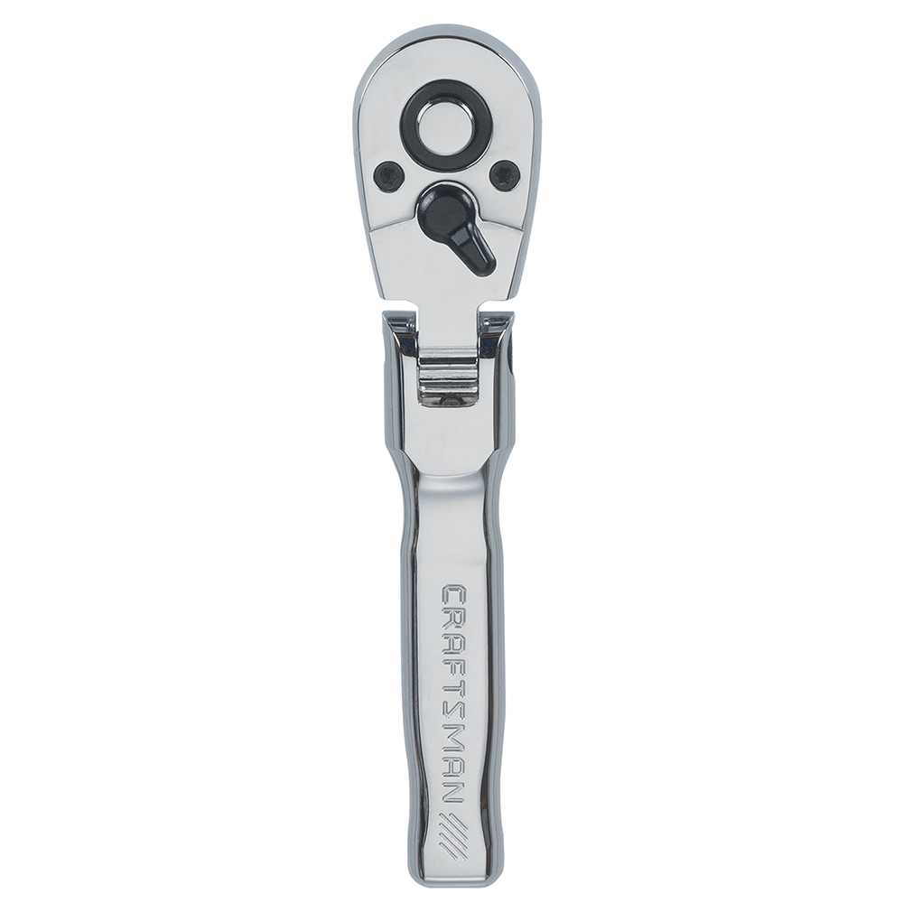 CRAFTSMAN 72 -Tooth 3/8-in Drive Full polish Handle Flexible Head Ratchet - Image 1