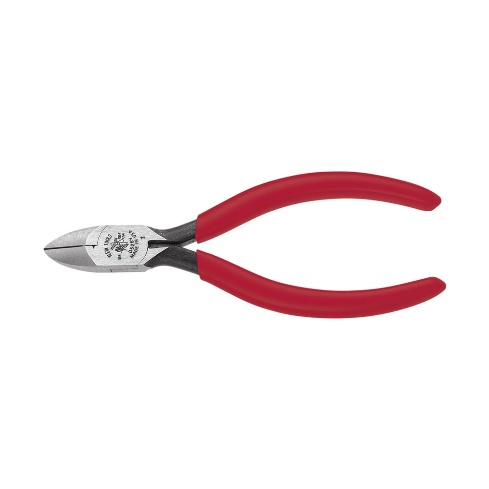 Klein Tools Diagonal Cutting Pliers, Bell System, W and V Notches, 5-Inch - Image 1