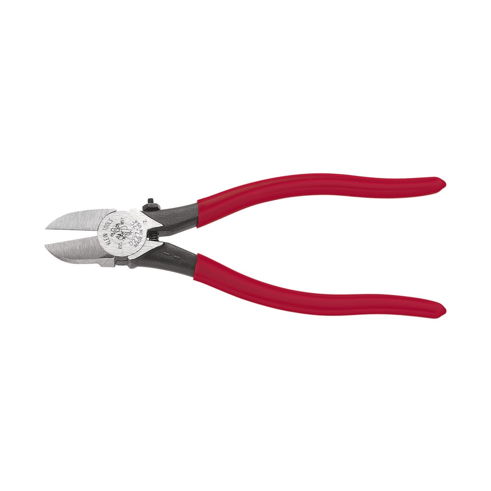 Klein Tools Diagonal Cutting Pliers, Spring-Loaded, Plastic Cutting, 7-Inch - Image 1